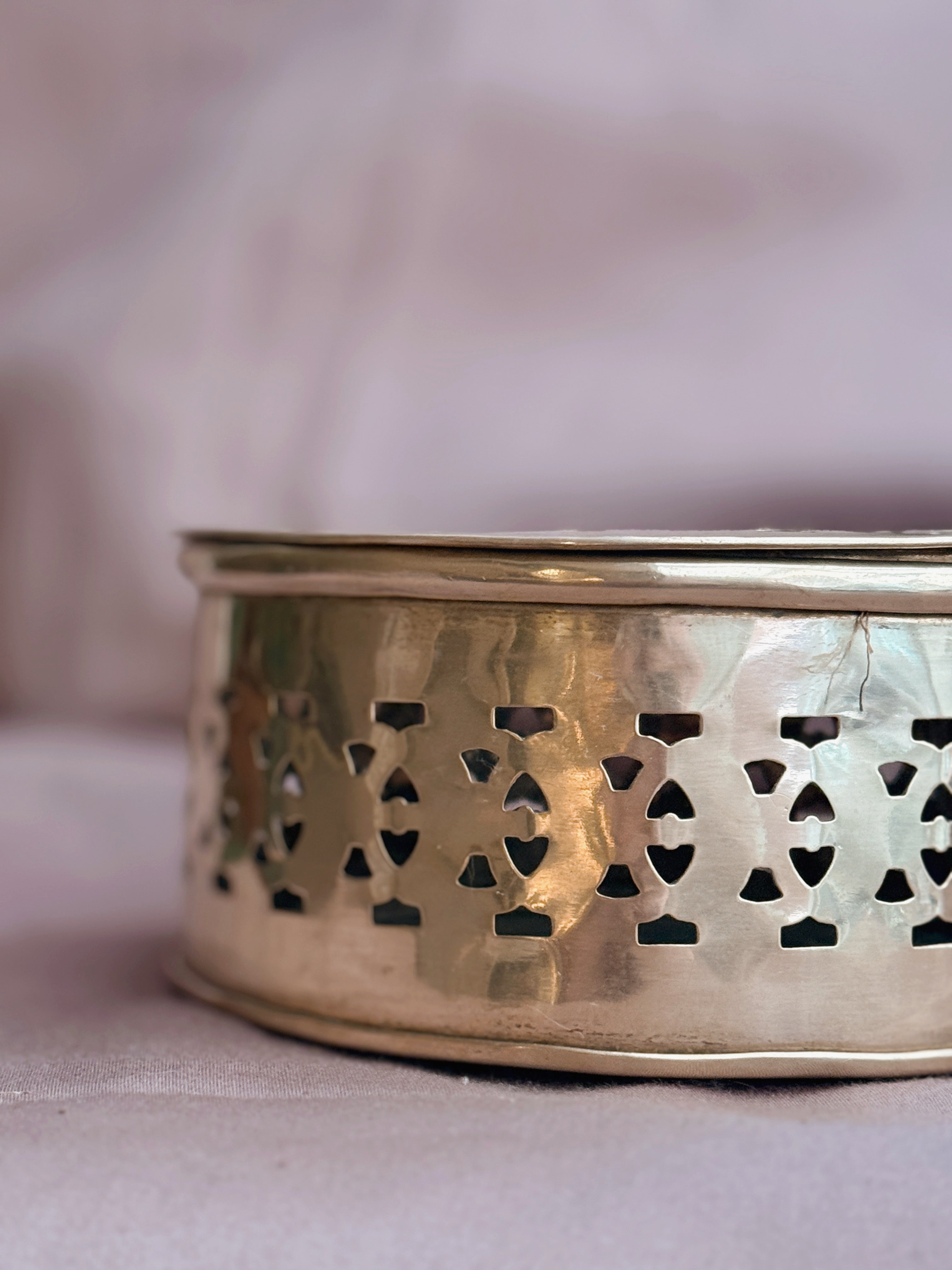 Vintage Brass Trinket Box