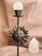 Vintage Metal Sun Candlestick Holder