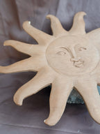 Vintage Wooden Sun Face