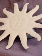 Vintage Wooden Sun Face