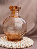 Vintage Art Deco Pink Glass Decanter