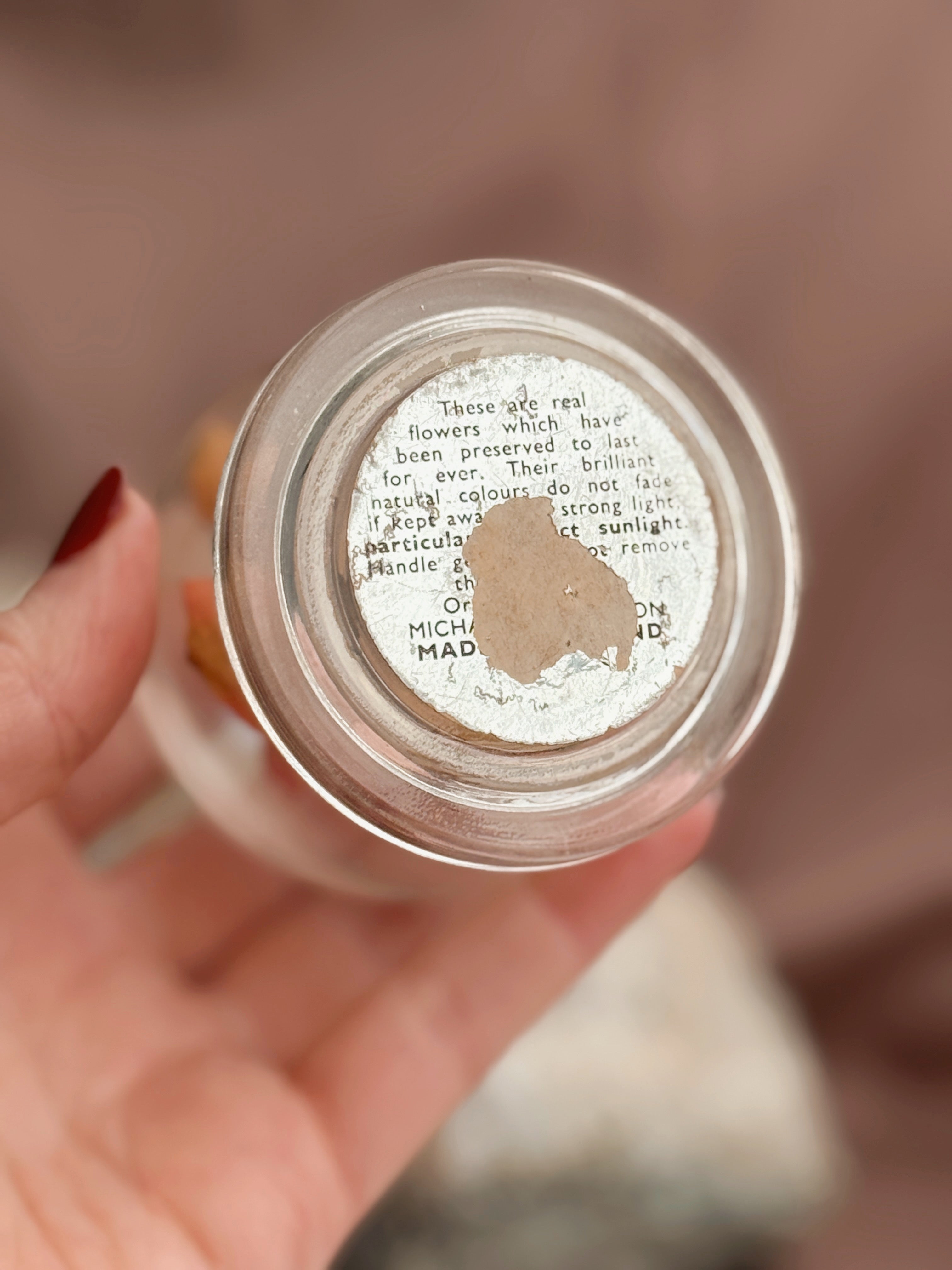 Genuine Rose Floral Dome