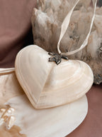 Vintage Mother of Pearl Heart Ornament