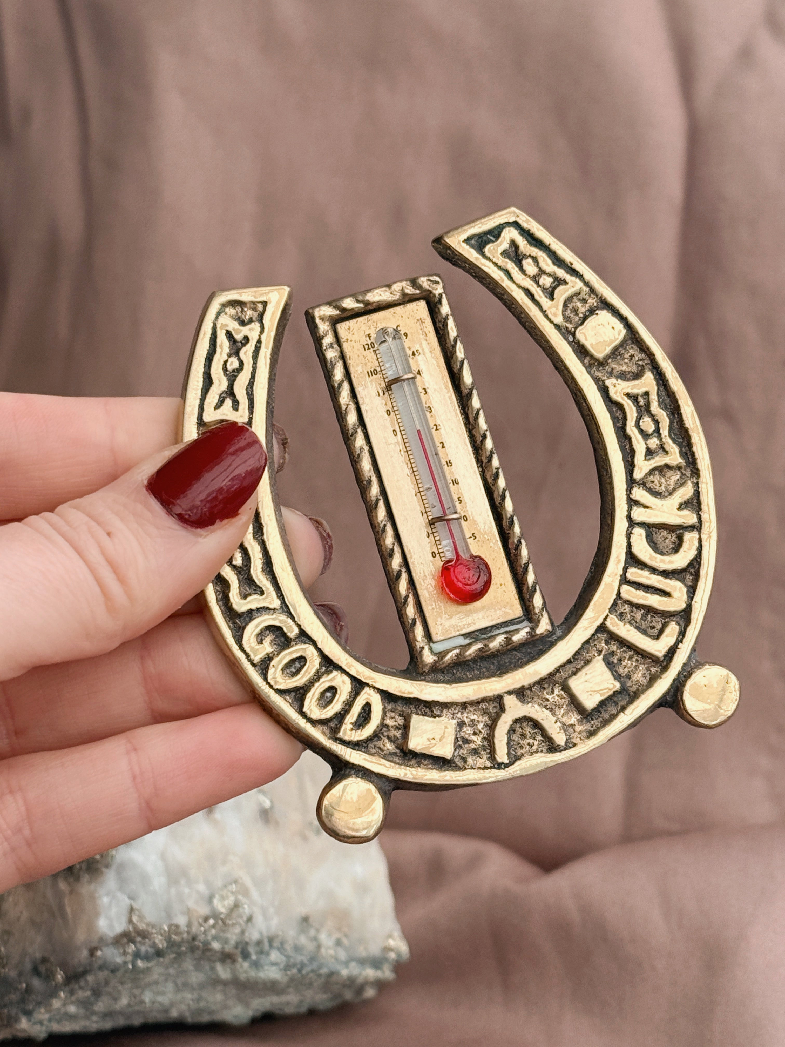 Vintage Brass Good Luck Horseshoe