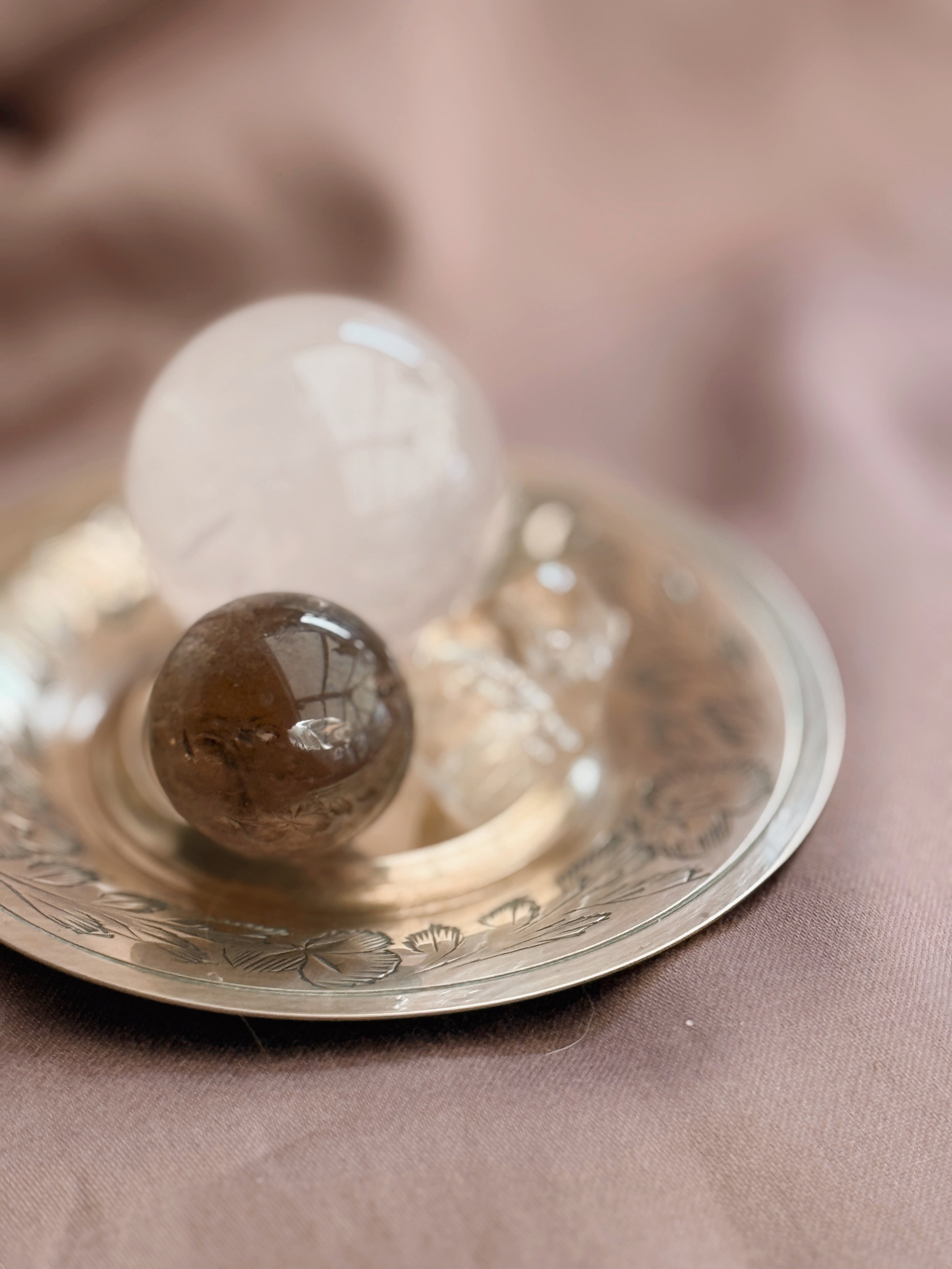 Vintage Mini Brass Trinket Dish