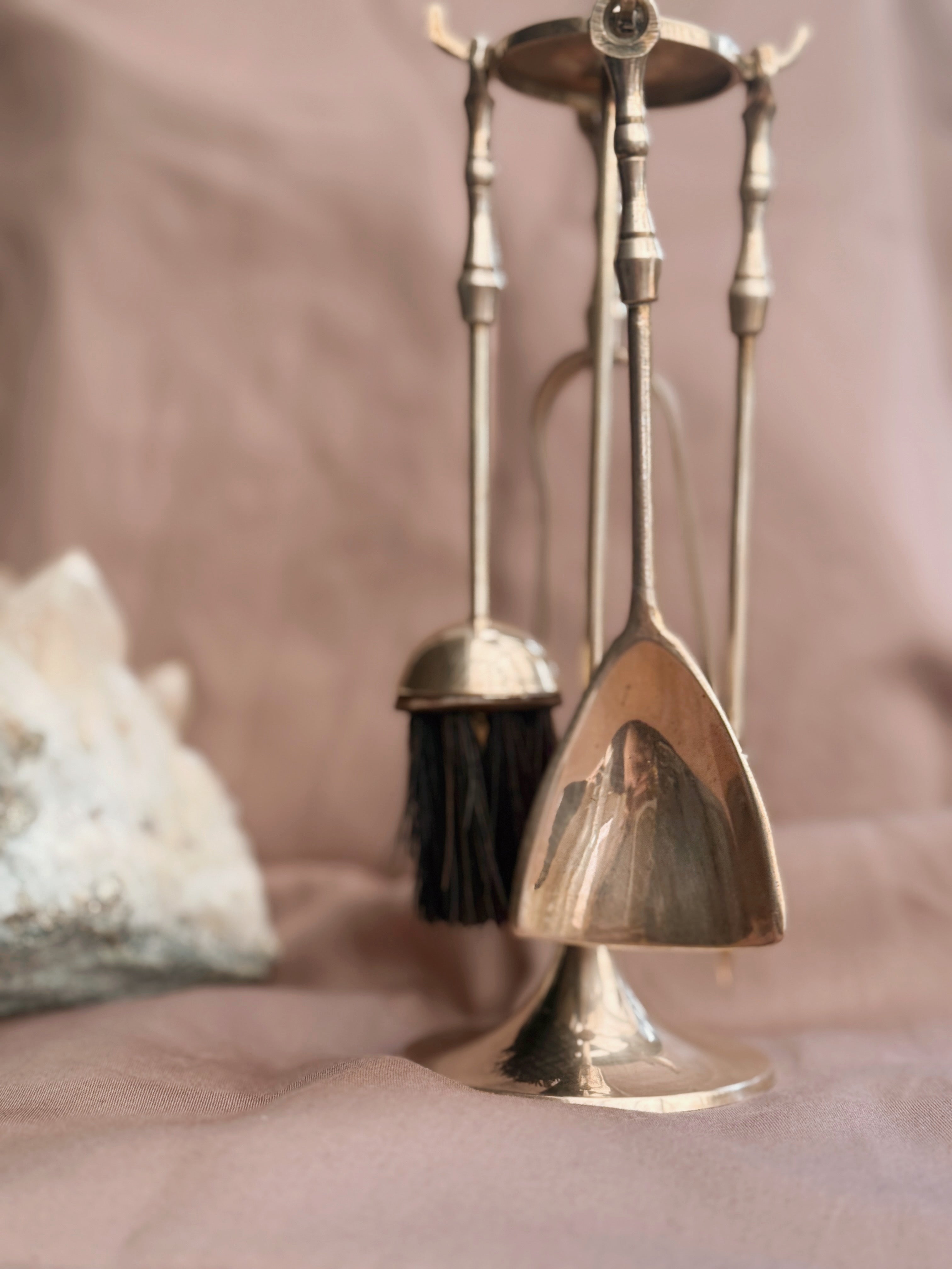 Vintage Brass Mini Hanging Set