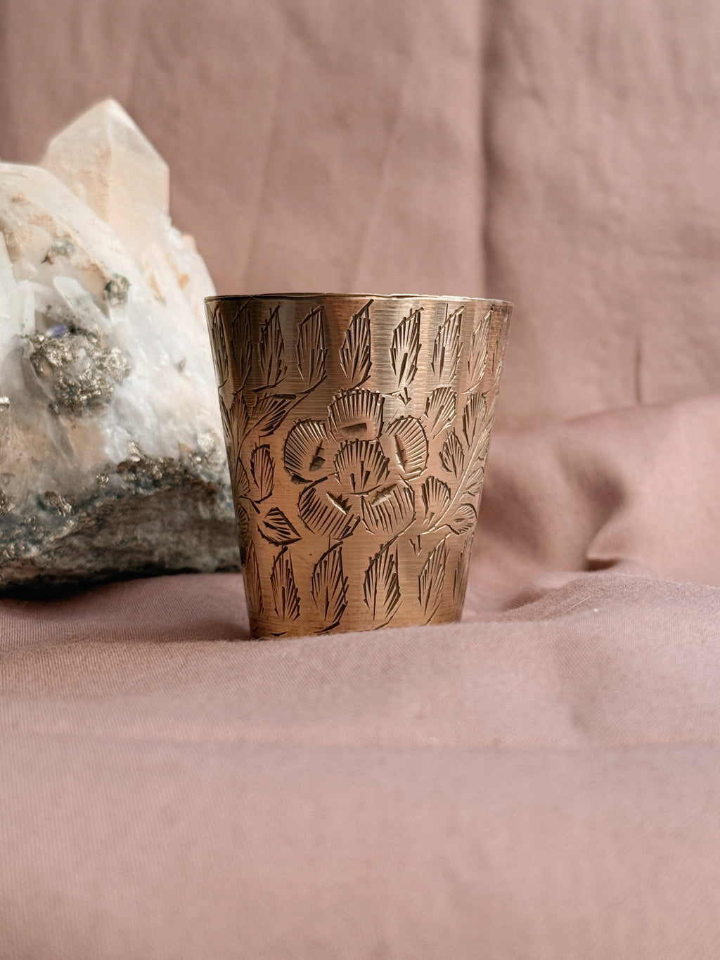 Vintage Brass Offering Cup