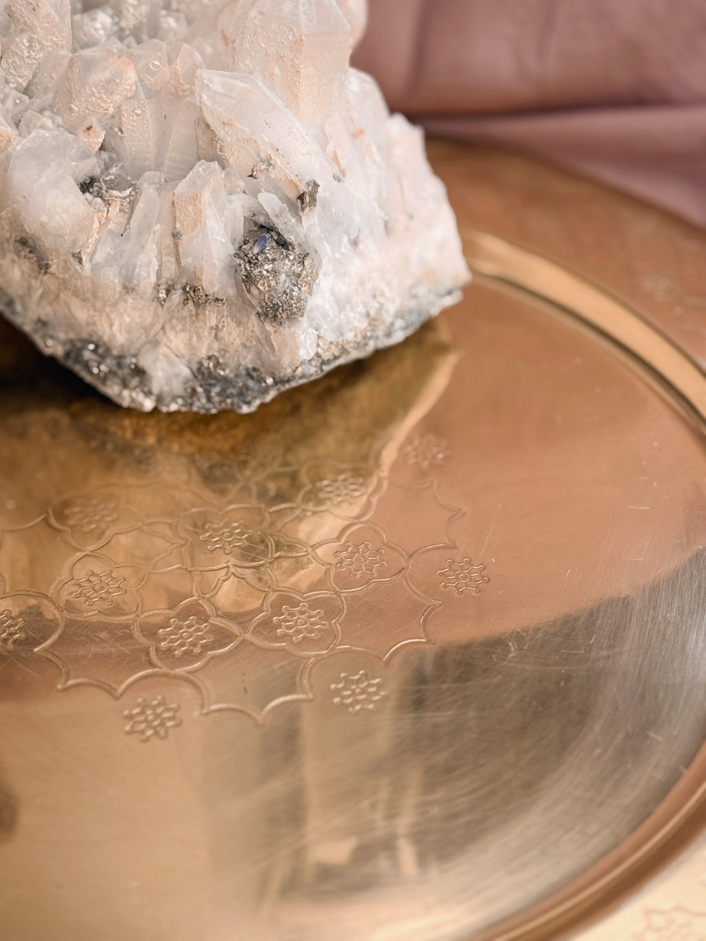 Vintage Large Brass Tray (UK ONLY)