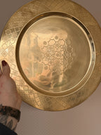 Vintage Large Brass Tray (UK ONLY)