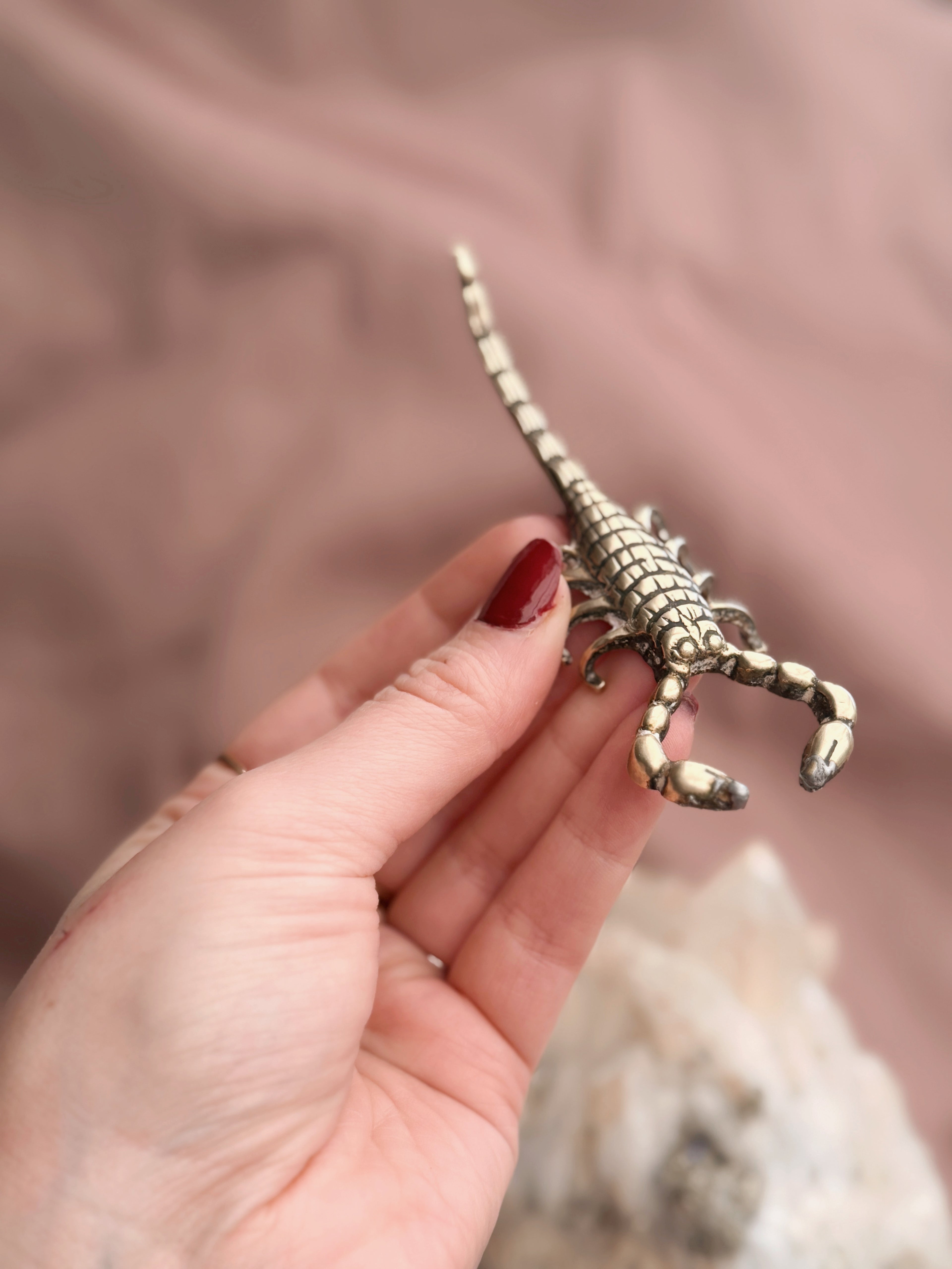 Vintage Brass Scorpion