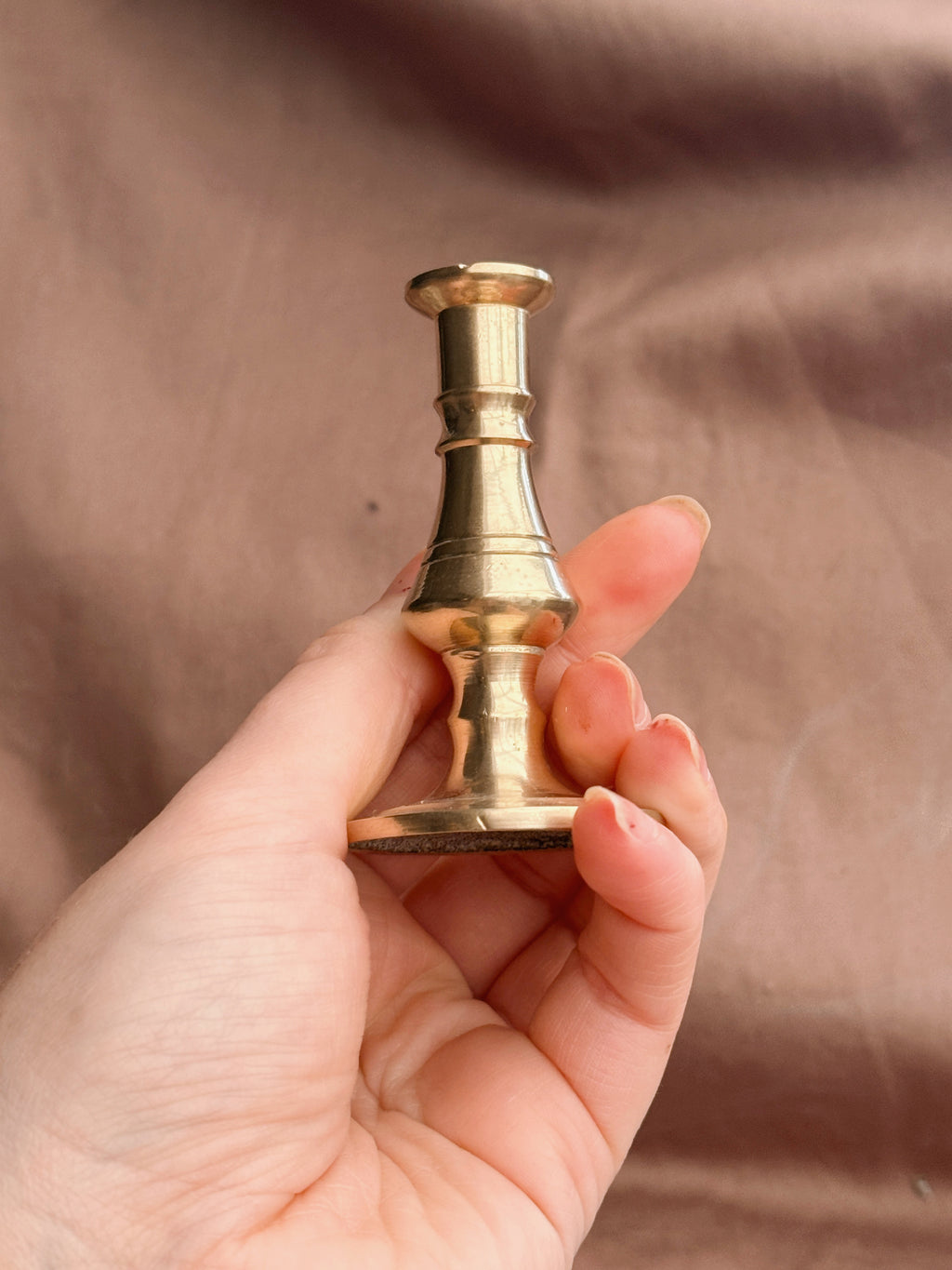 Vintage Brass Mini Candle Holder