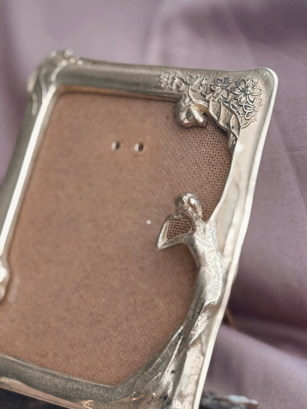 Vintage Brass Art Nouveau Photo Frame
