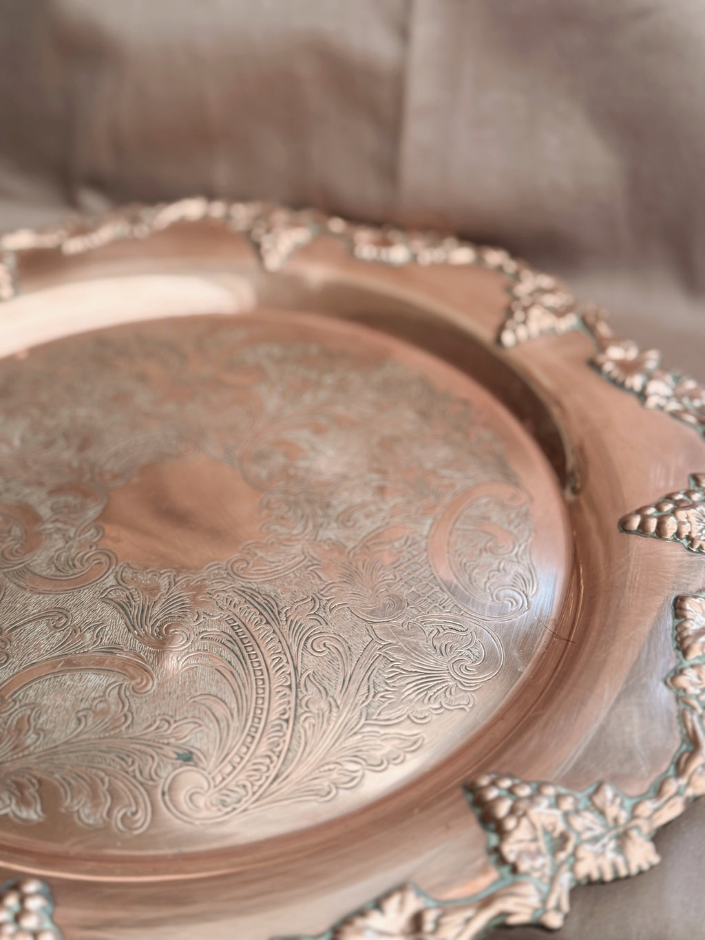 Vintage Copper Spell Plate (UK ONLY)