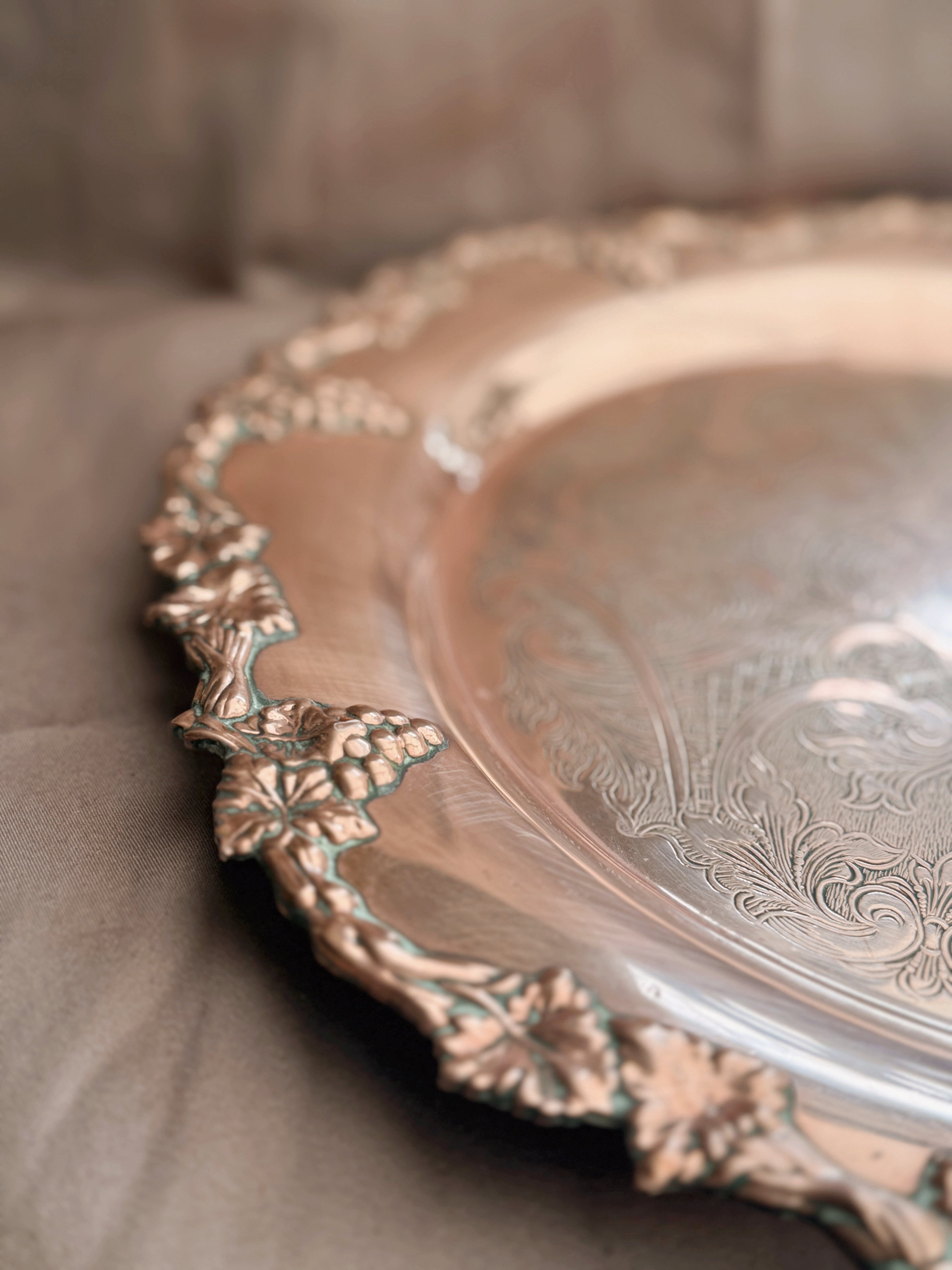 Vintage Copper Spell Plate (UK ONLY)