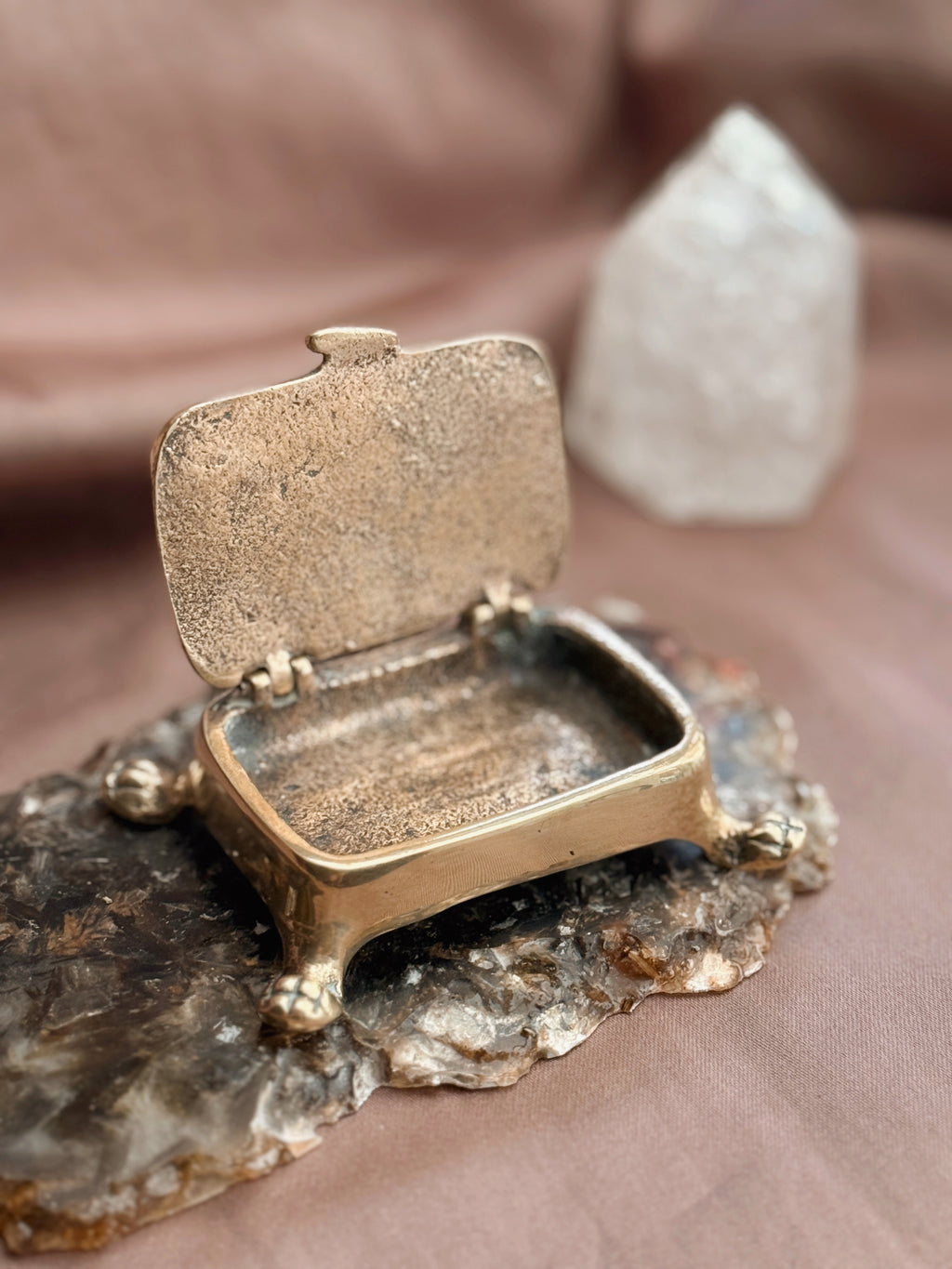 Vintage Brass Trinket Pot