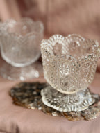 Vintage Glass Candle Holder