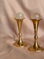 Vintage Brass Pair of Candlestick Holders