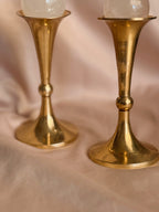 Vintage Brass Pair of Candlestick Holders