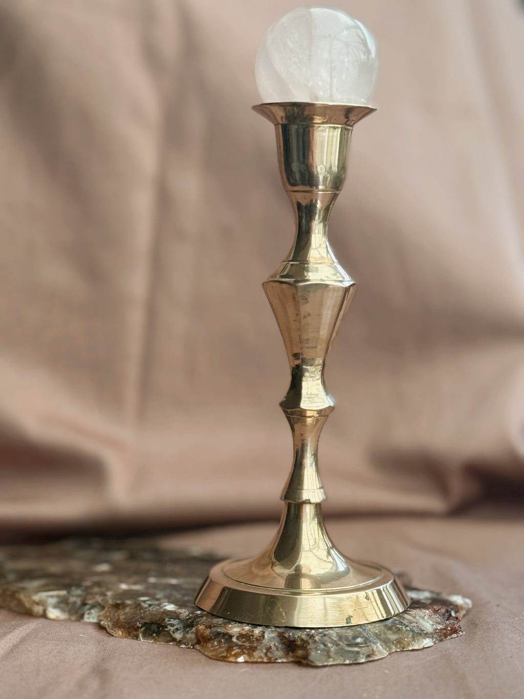 Vintage Brass Candlestick Holder