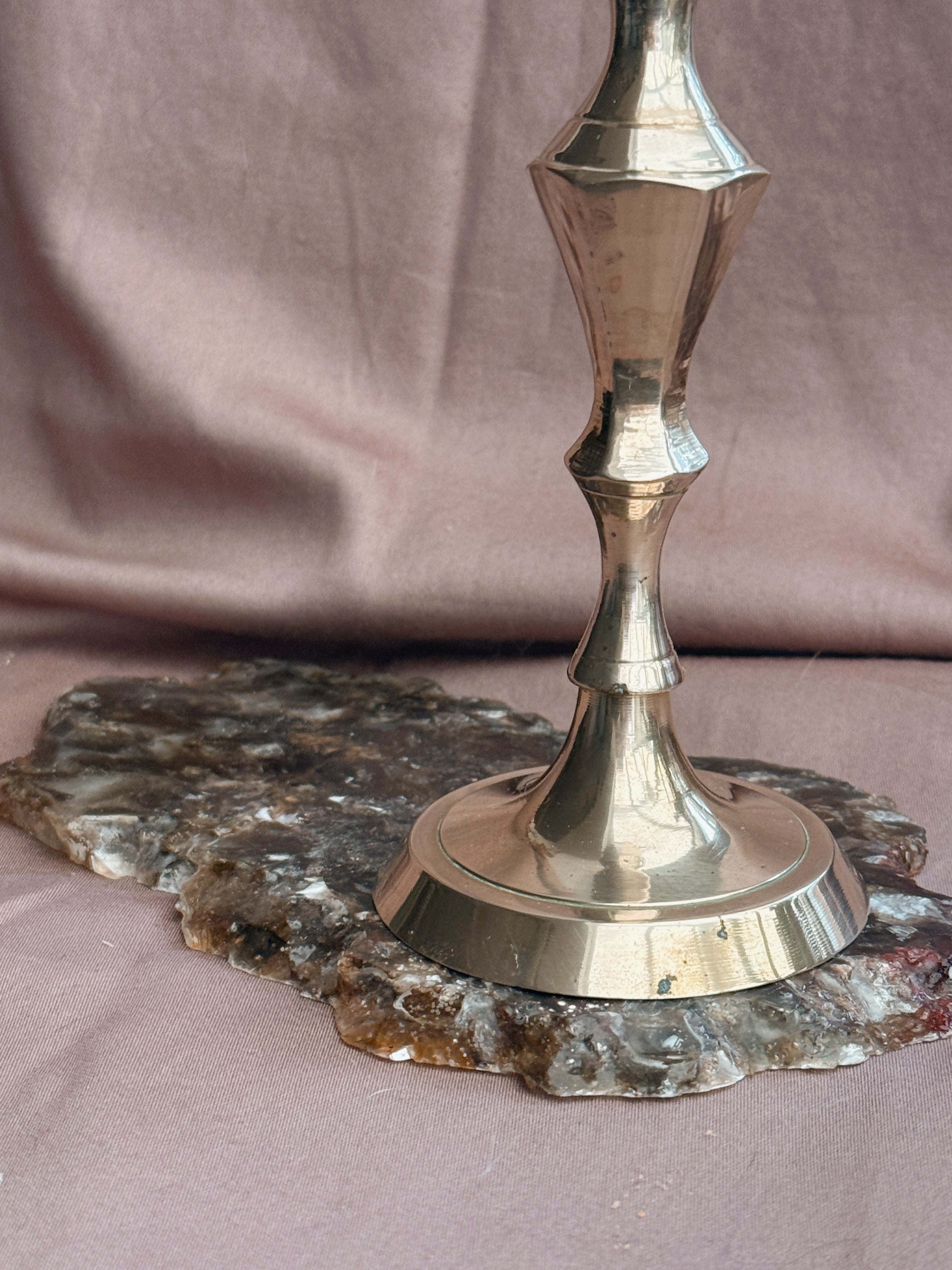 Vintage Brass Candlestick Holder