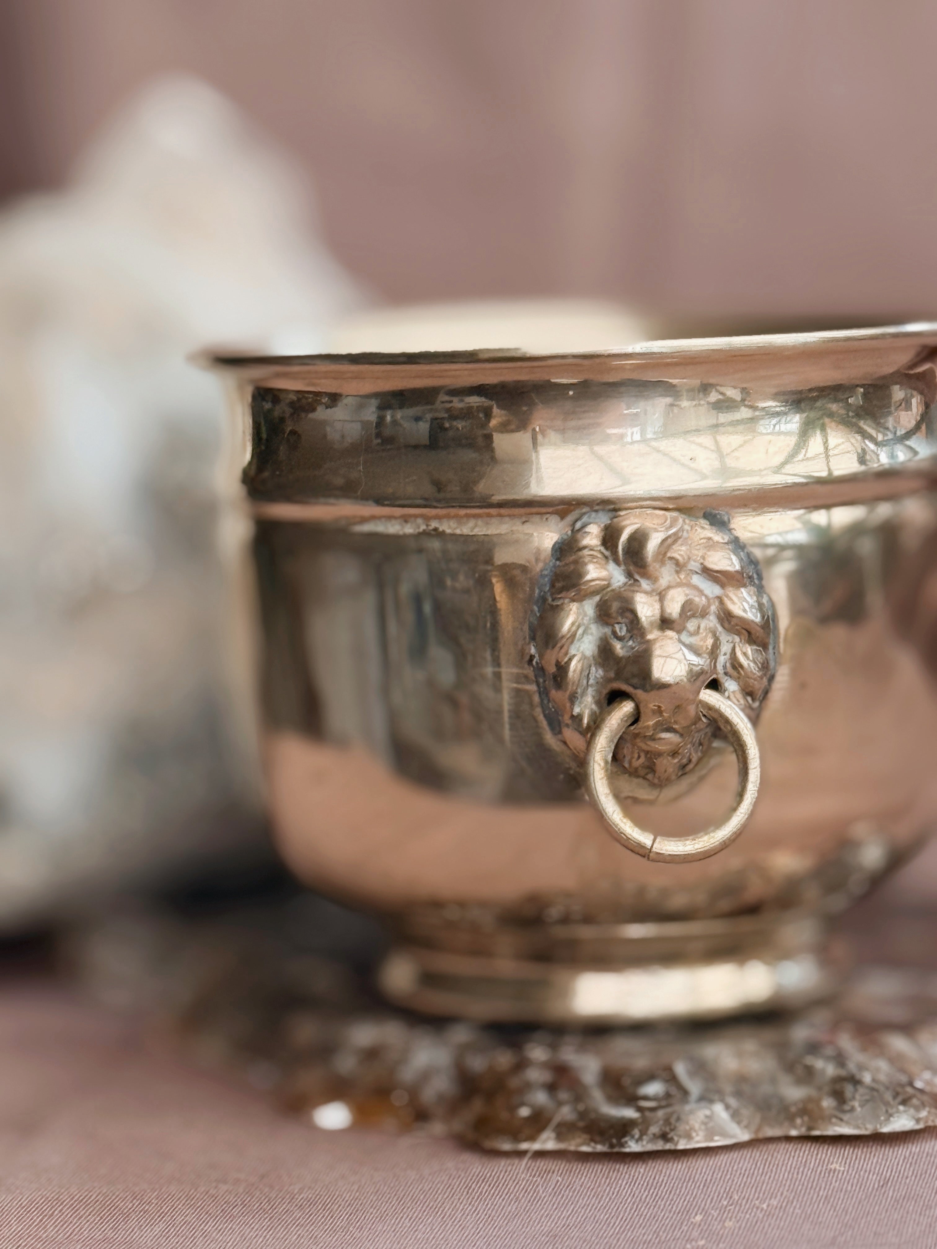 Vintage Brass Mini Cauldron