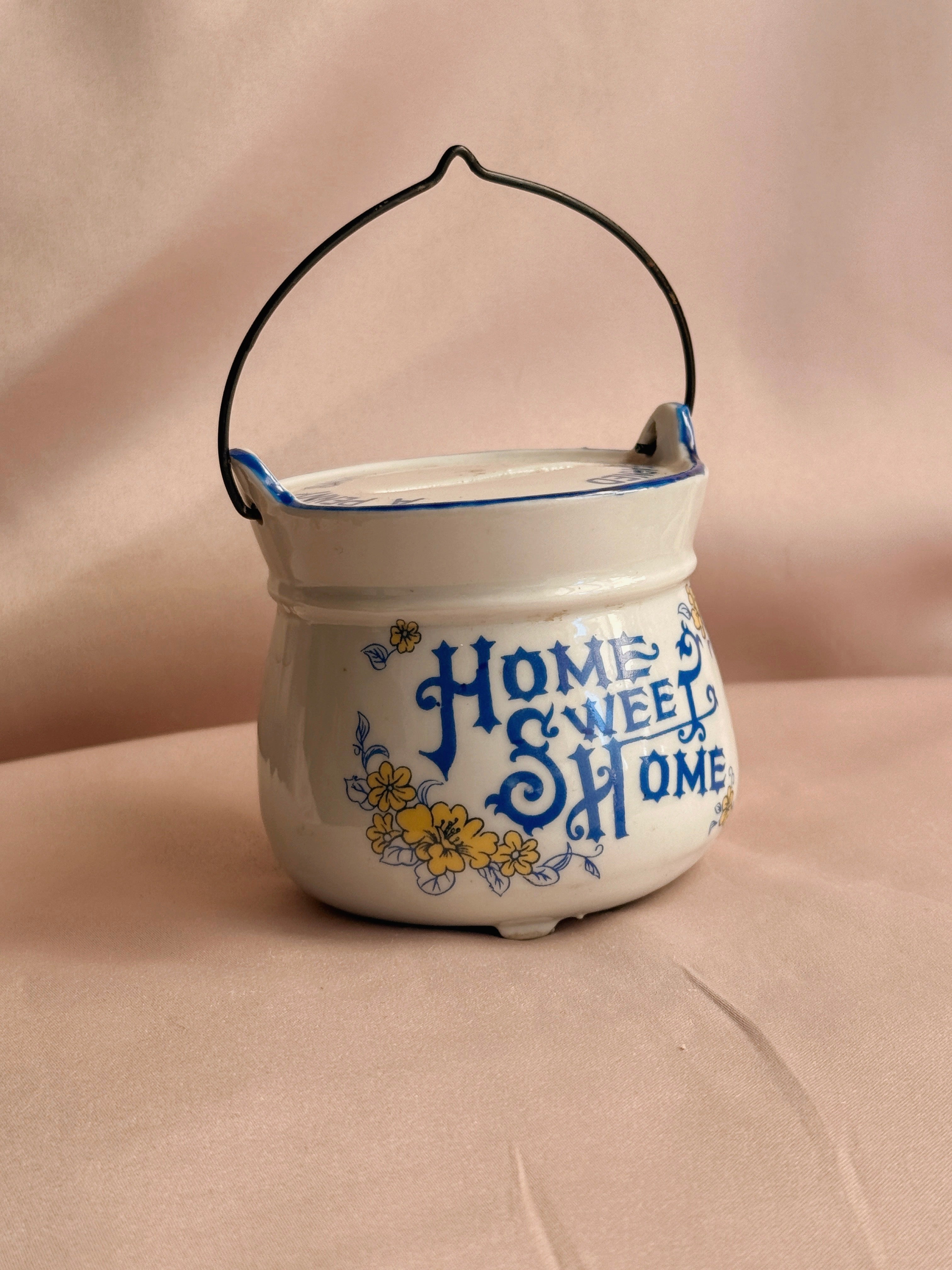 Vintage Ceramic Cauldron Money Box