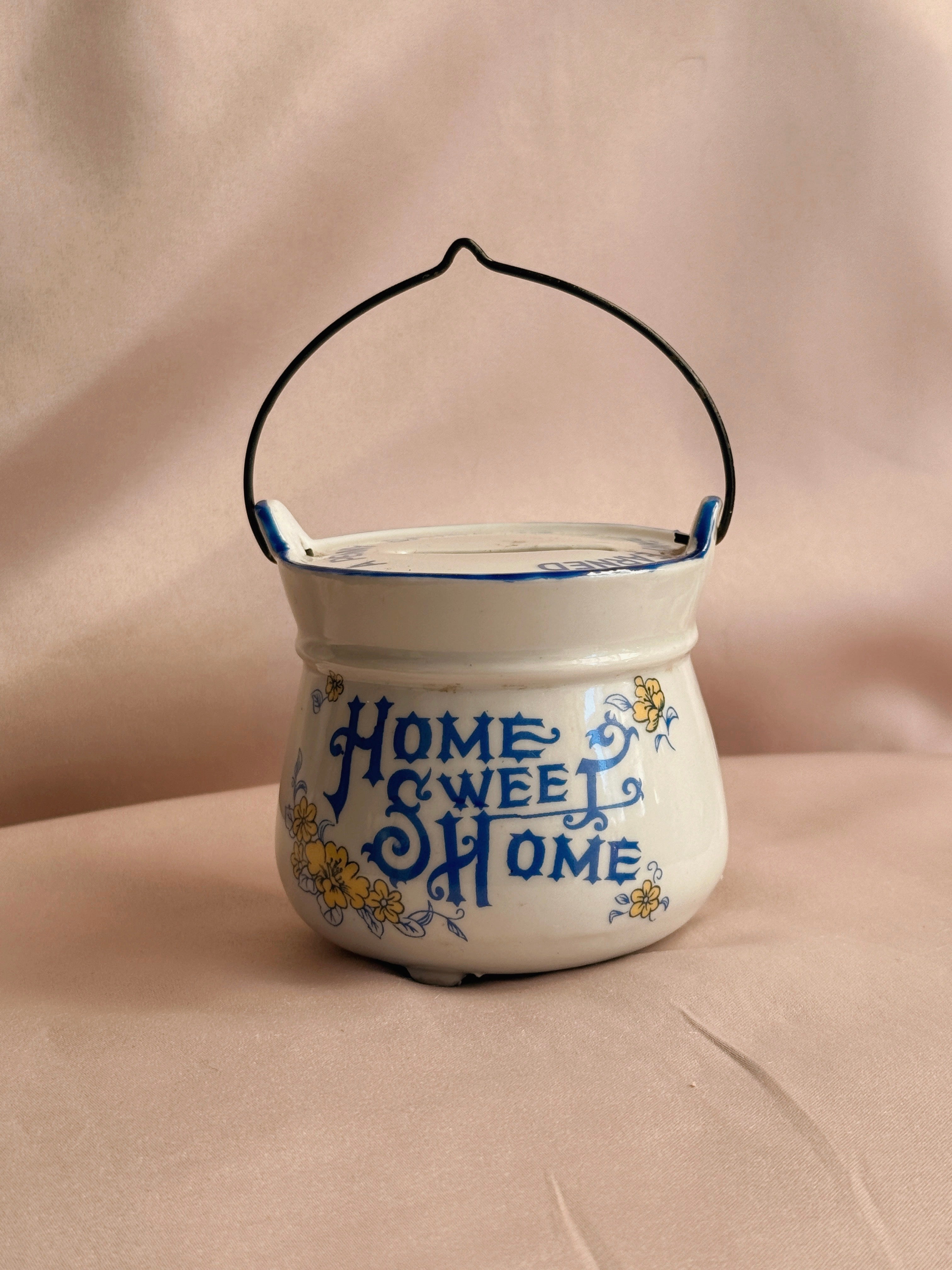 Vintage Ceramic Cauldron Money Box