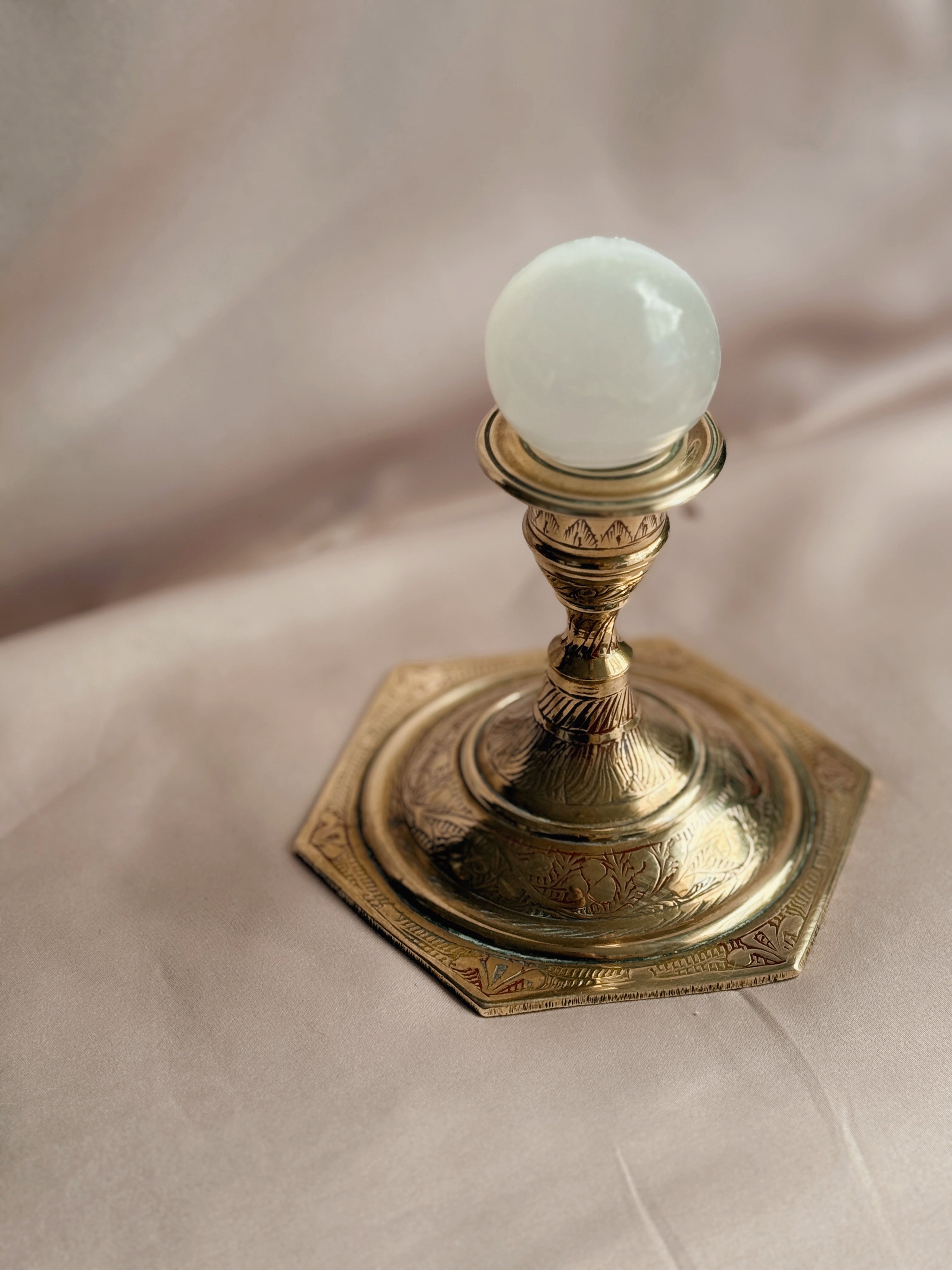 Vintage Brass Candlestick Holder