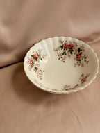 Vintage Floral China Trinket Bowl