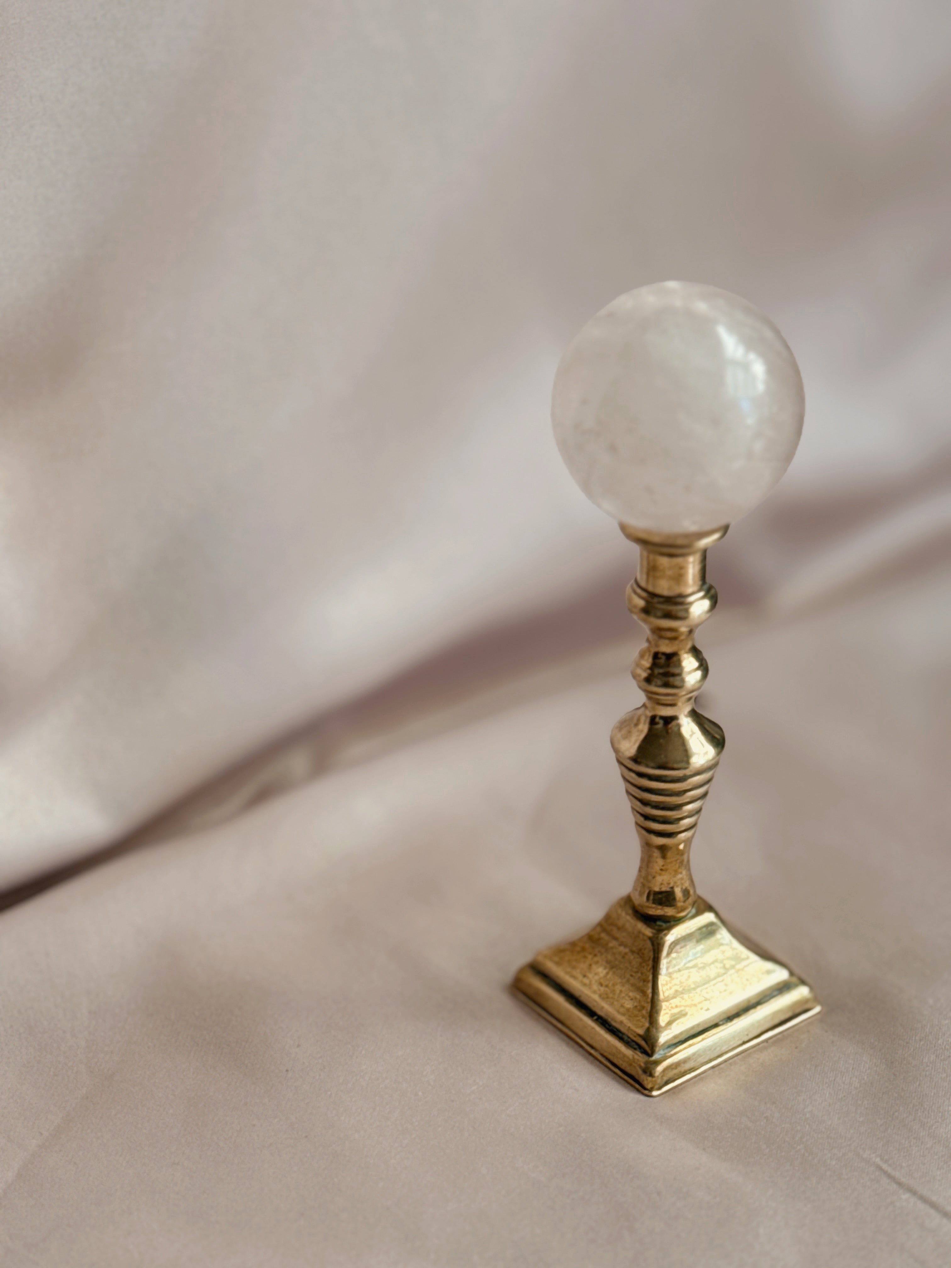 Vintage Brass Mini Candlestick Holder