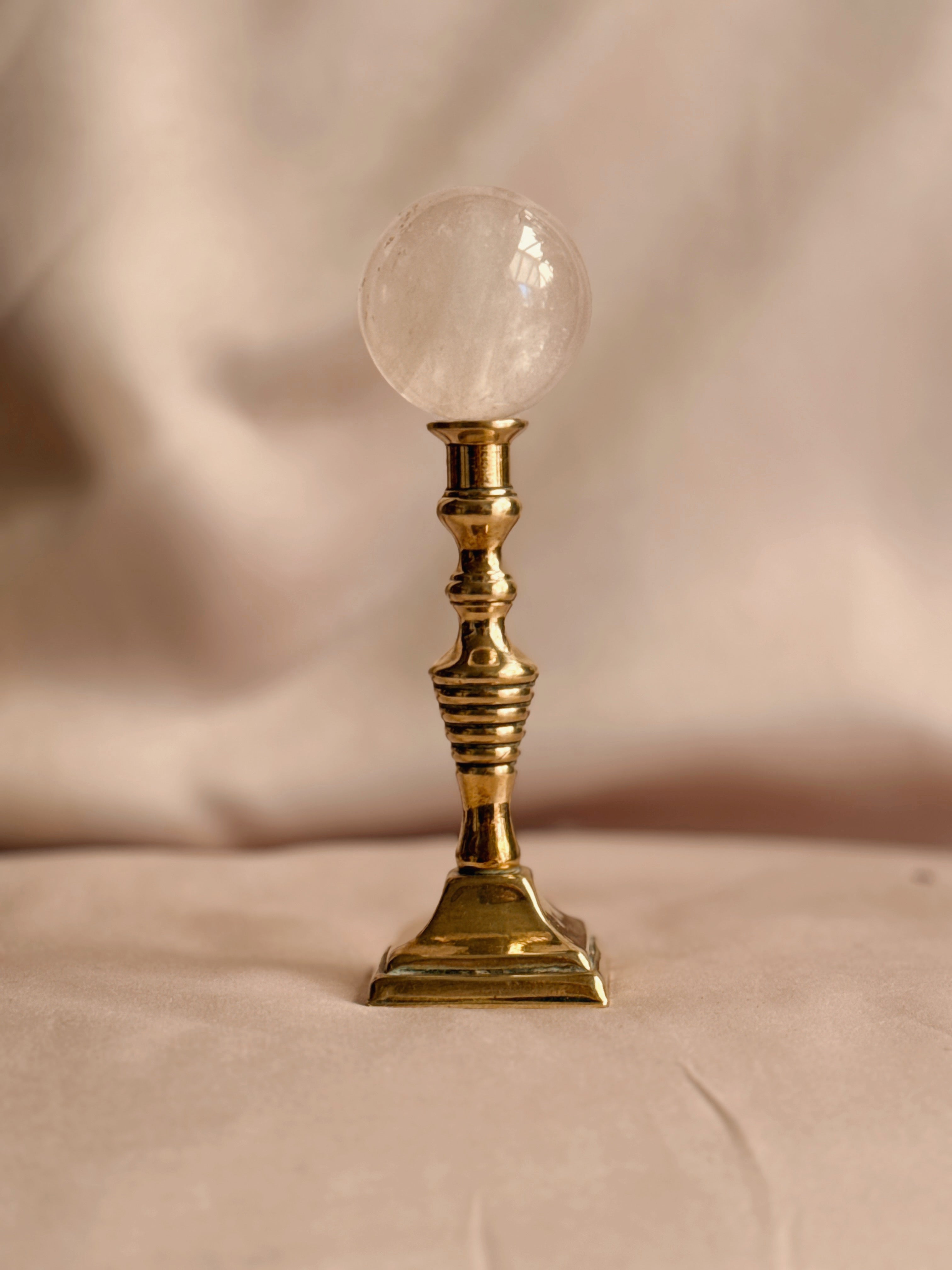 Vintage Brass Mini Candlestick Holder