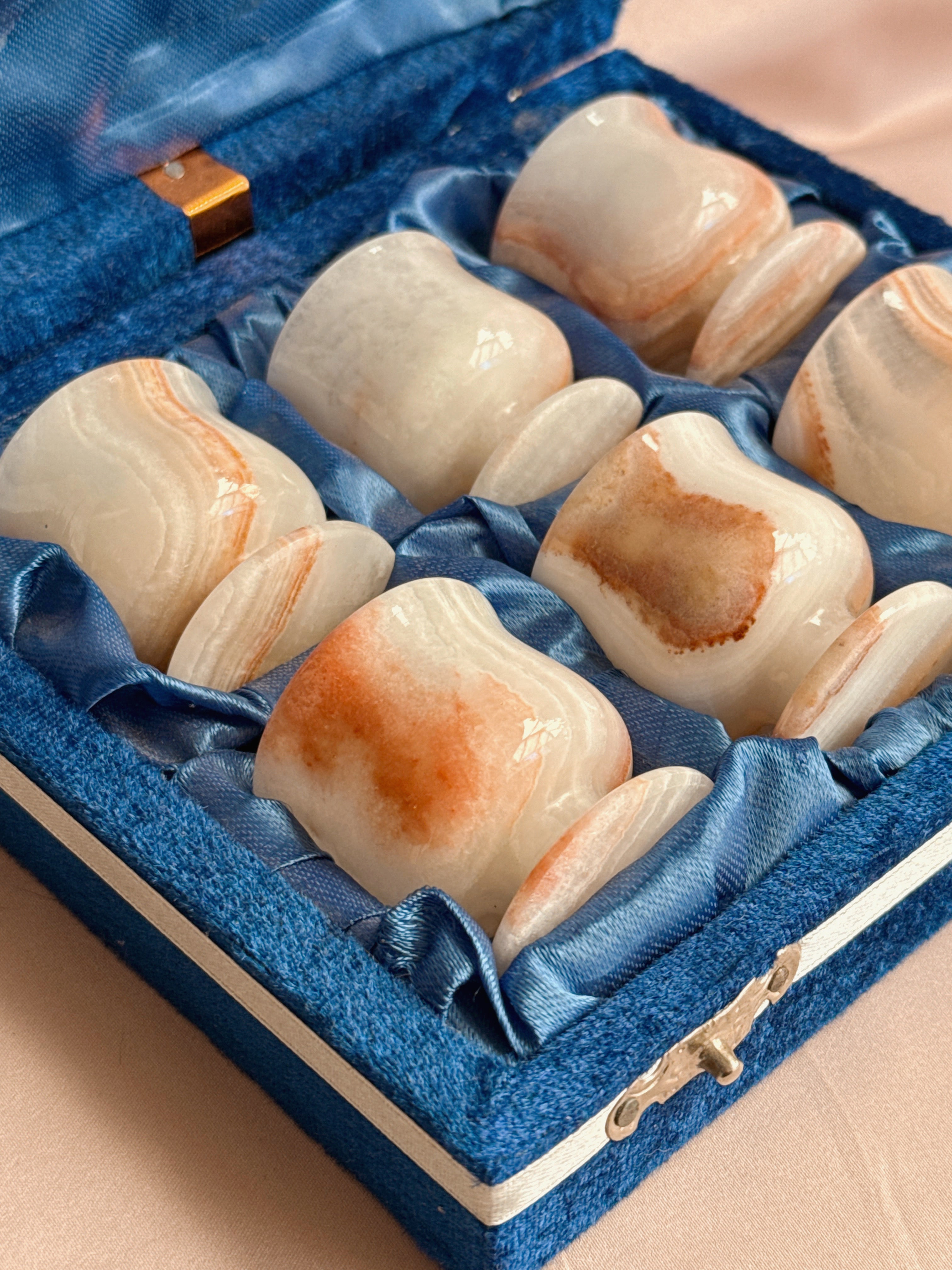 Vintage Onyx Cups