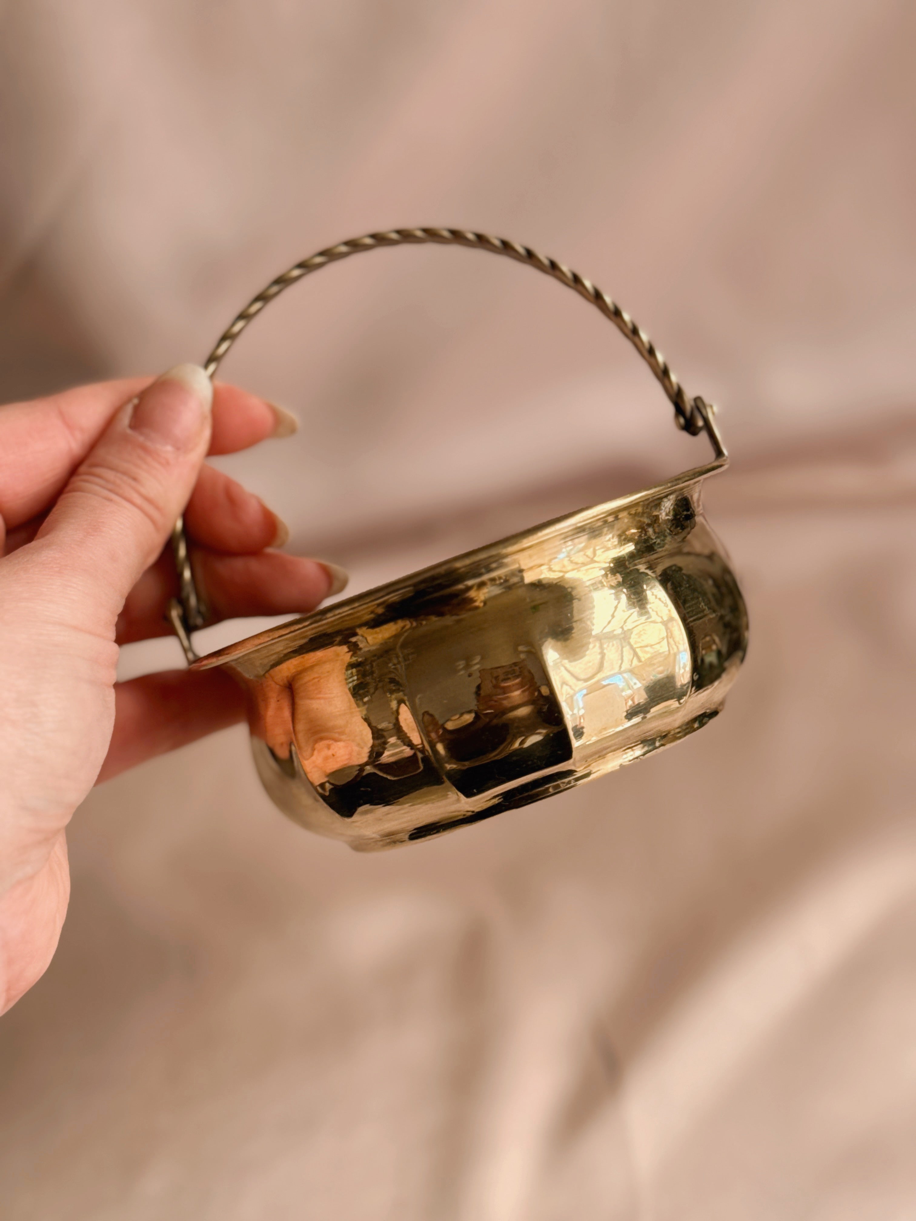 Vintage Brass Trinket Bowl