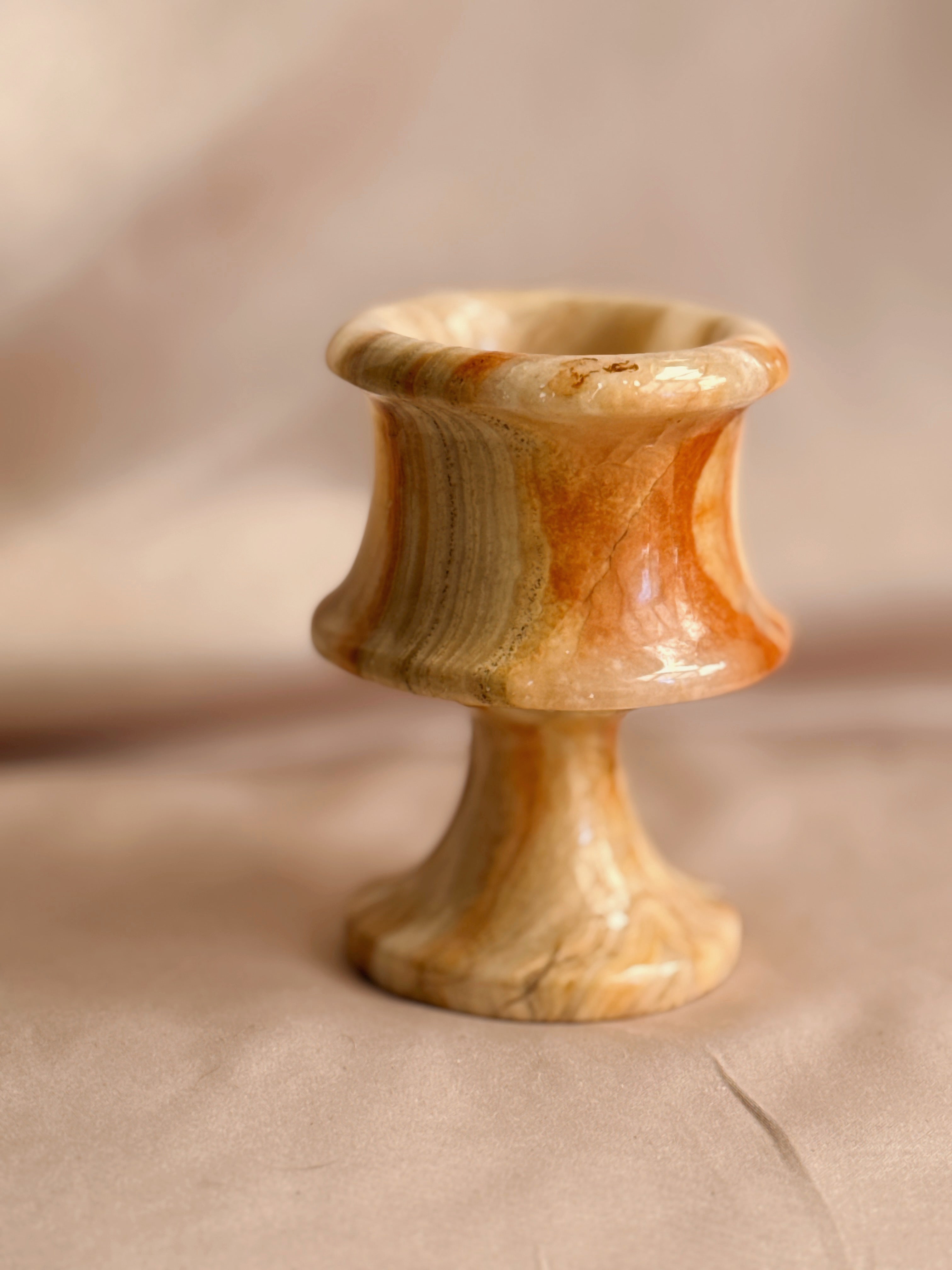 Vintage Onyx Goblet