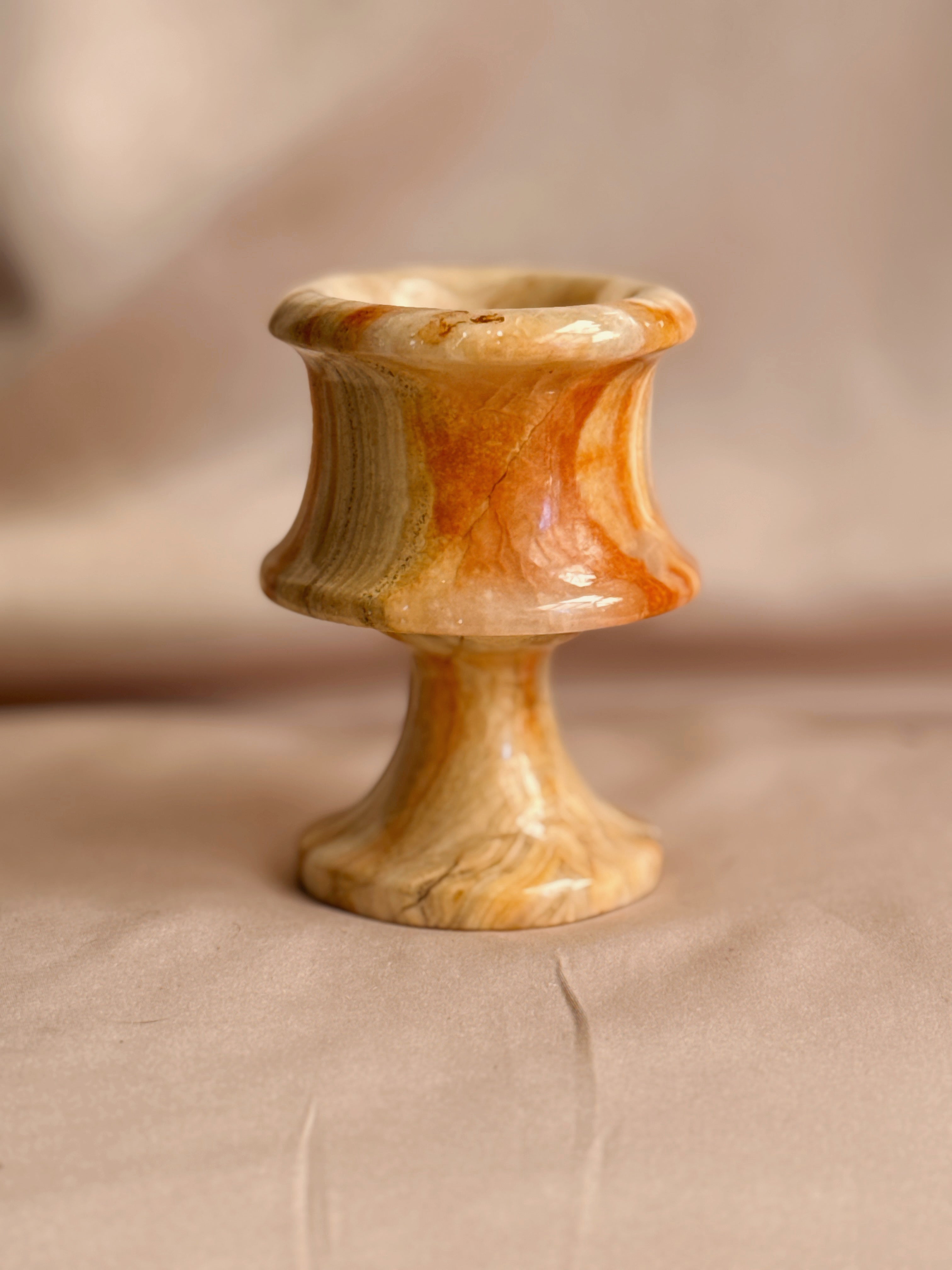 Vintage Onyx Goblet