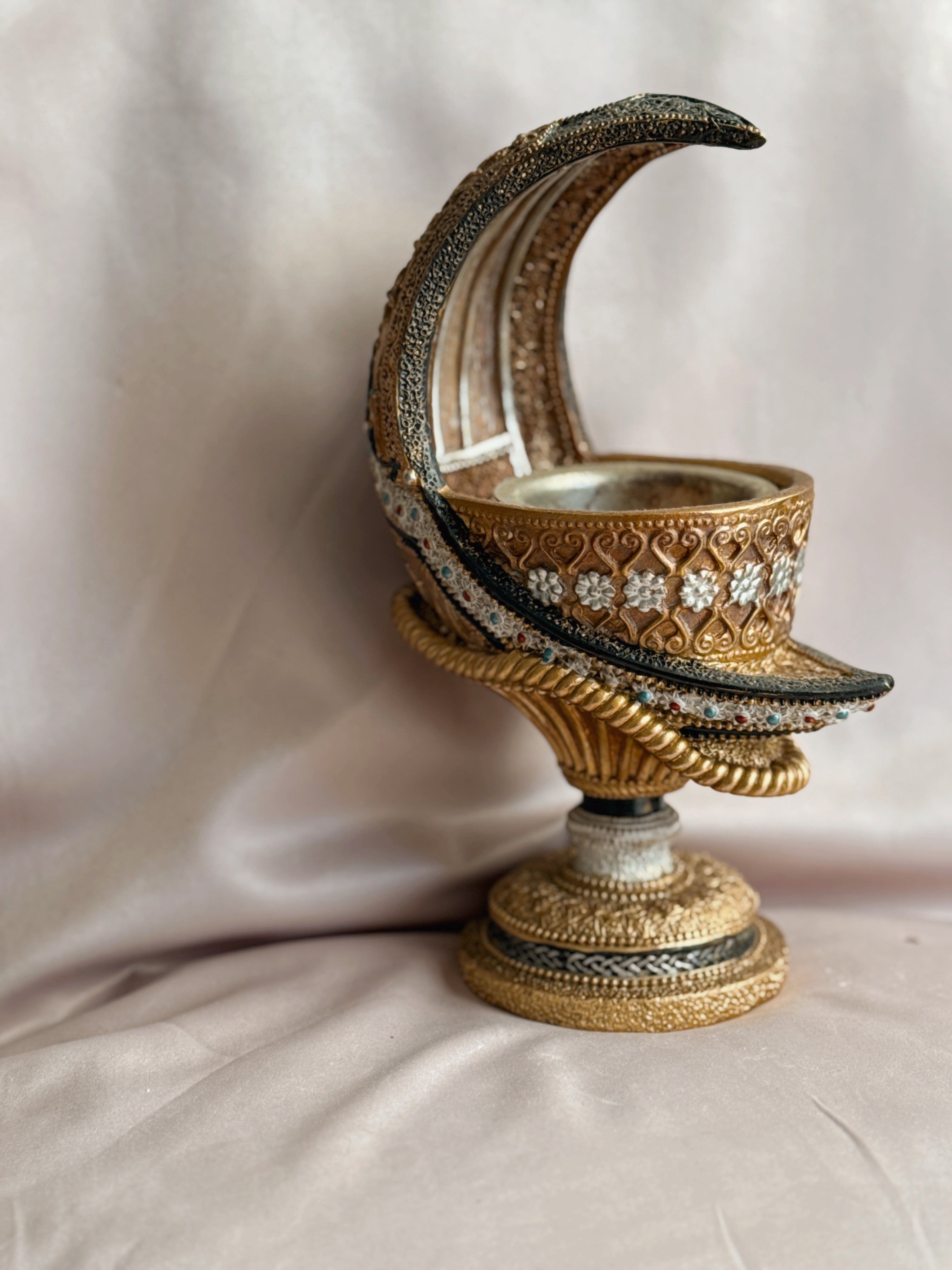 Vintage Moon Incense Burner