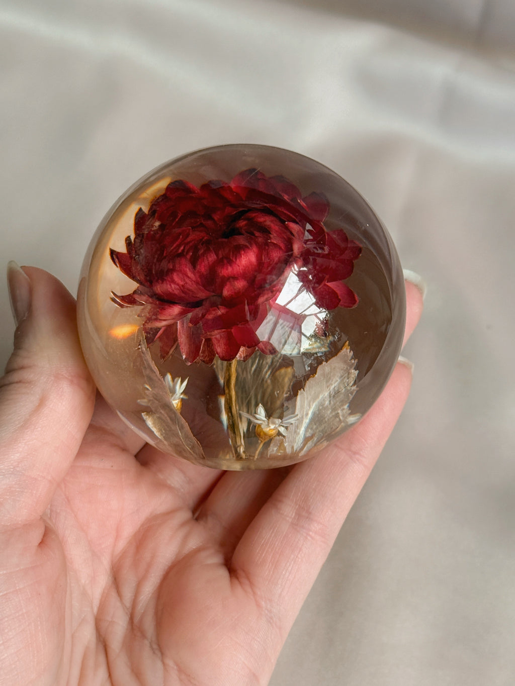Vintage Floral Paperweight