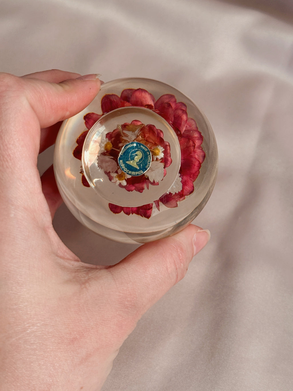 Vintage Floral Paperweight