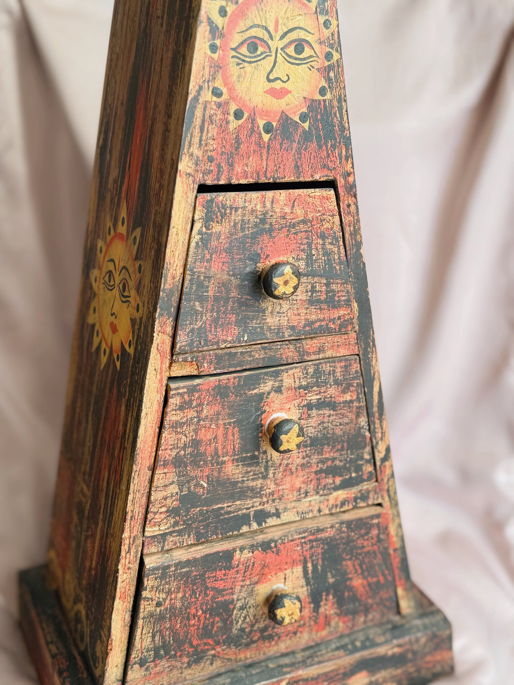 Vintage Celestial Wooden Drawers (UK ONLY)