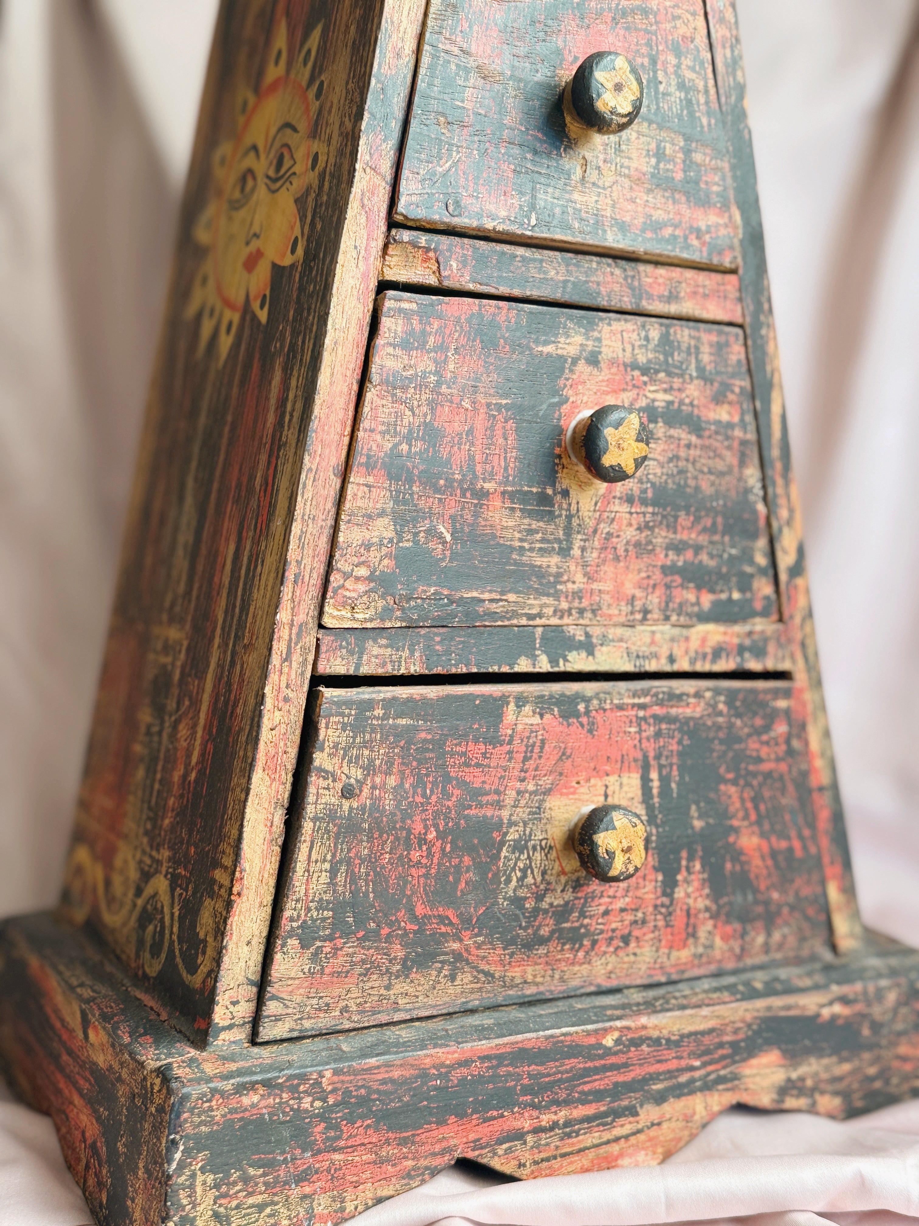 Vintage Celestial Wooden Drawers (UK ONLY)