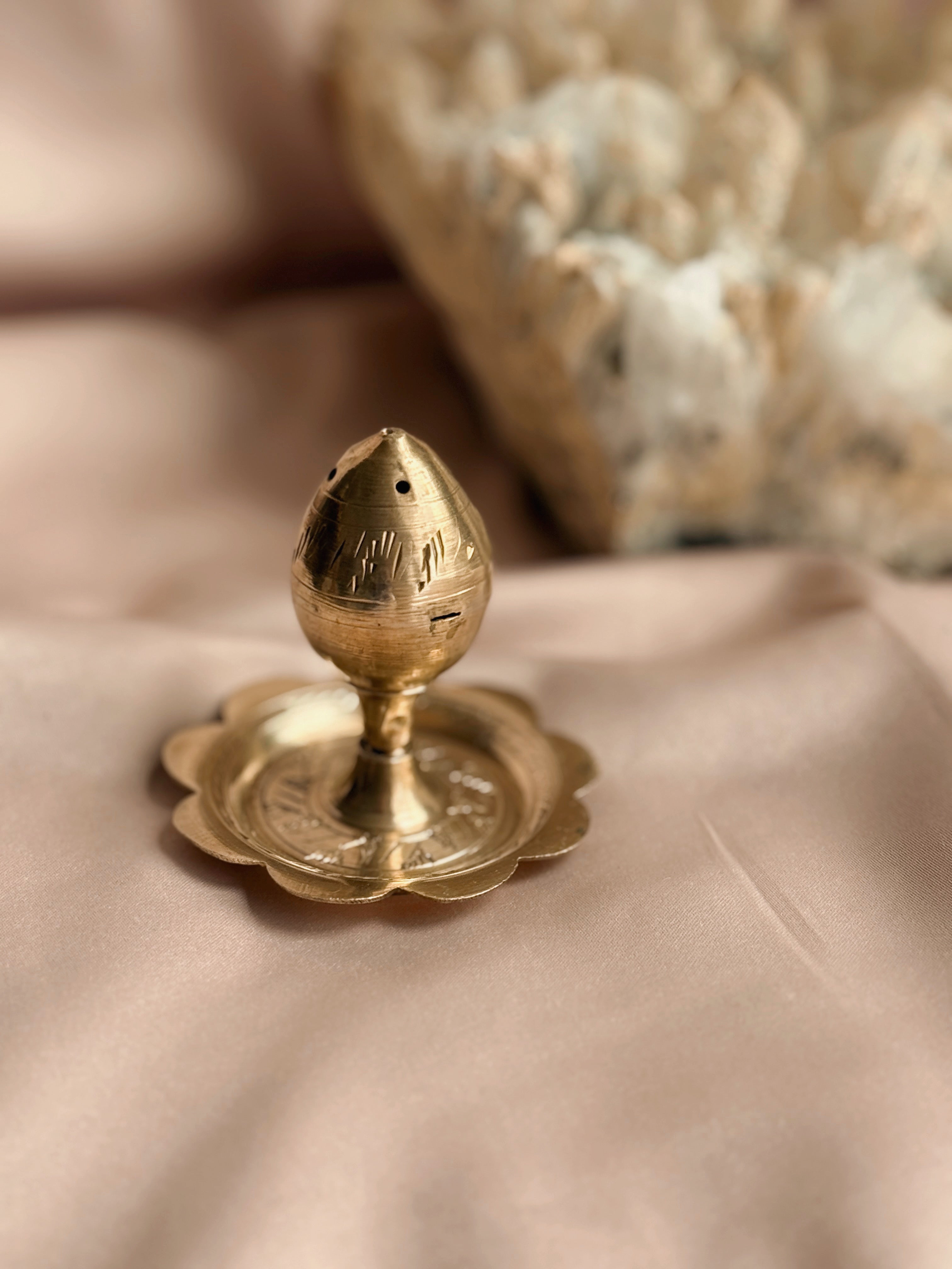 Vintage Brass Incense Holder