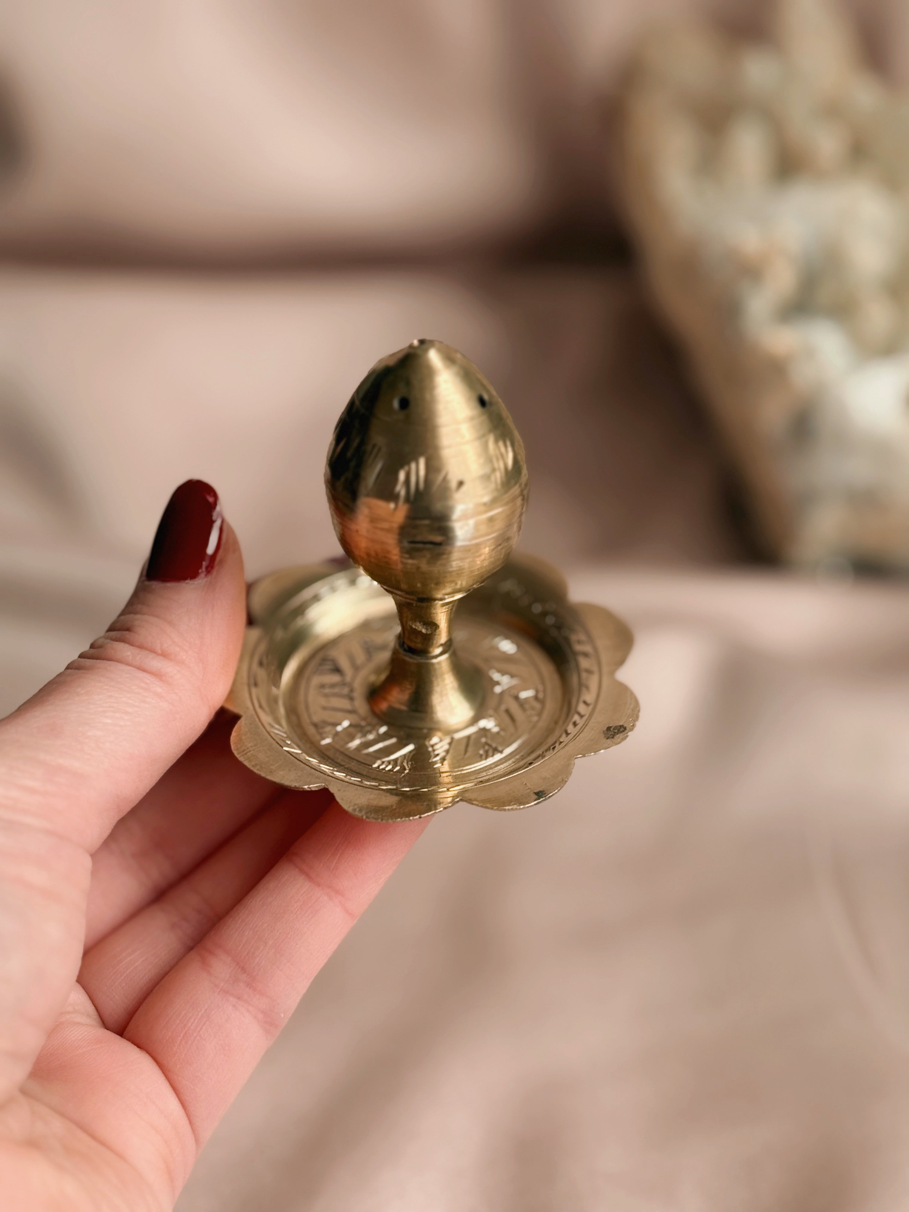 Vintage Brass Incense Holder