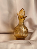 Vintage Amber Glass Bottle