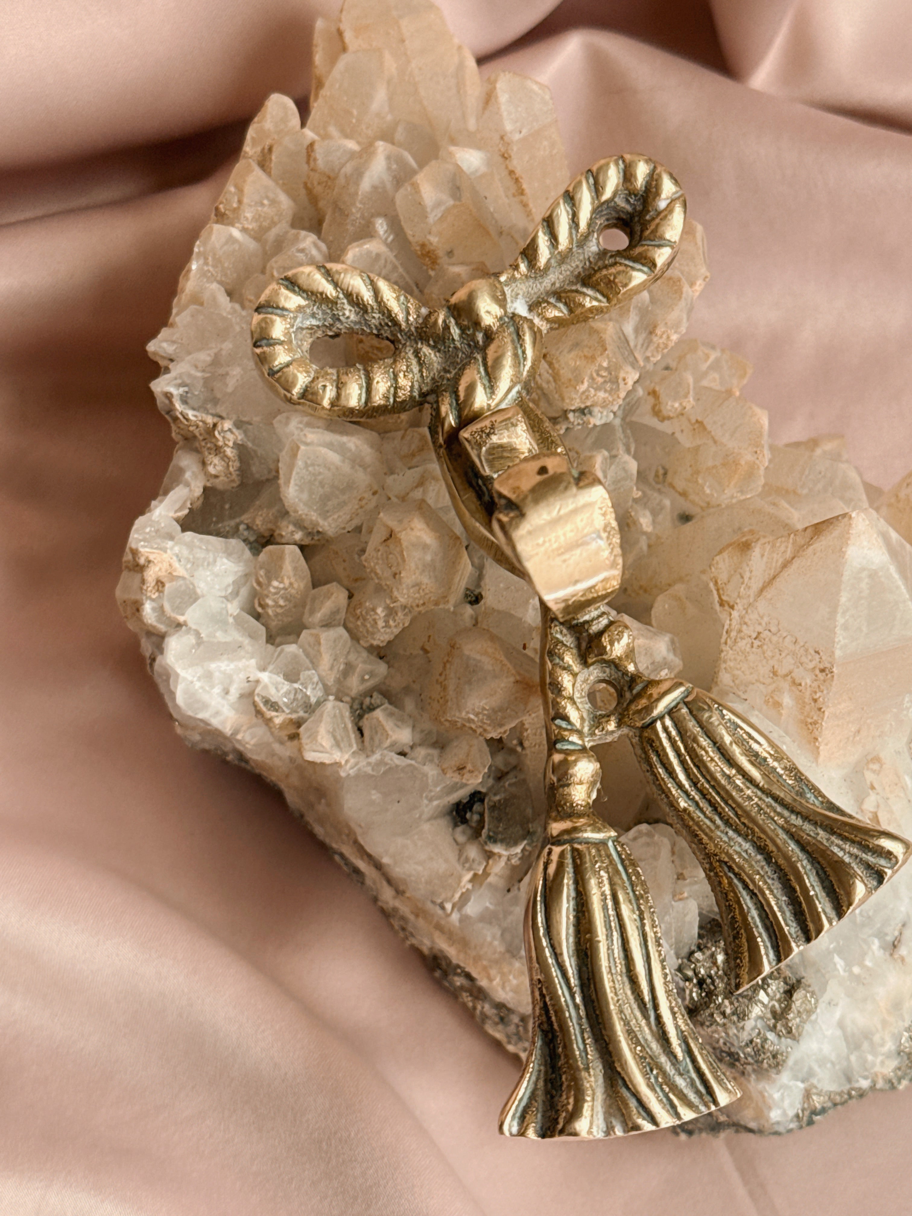 Vintage Brass Bow Hook