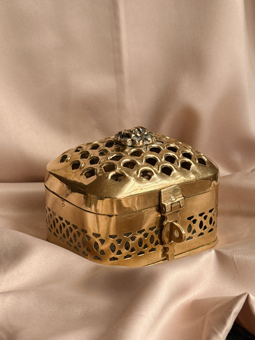 Vintage Brass Trinket Box