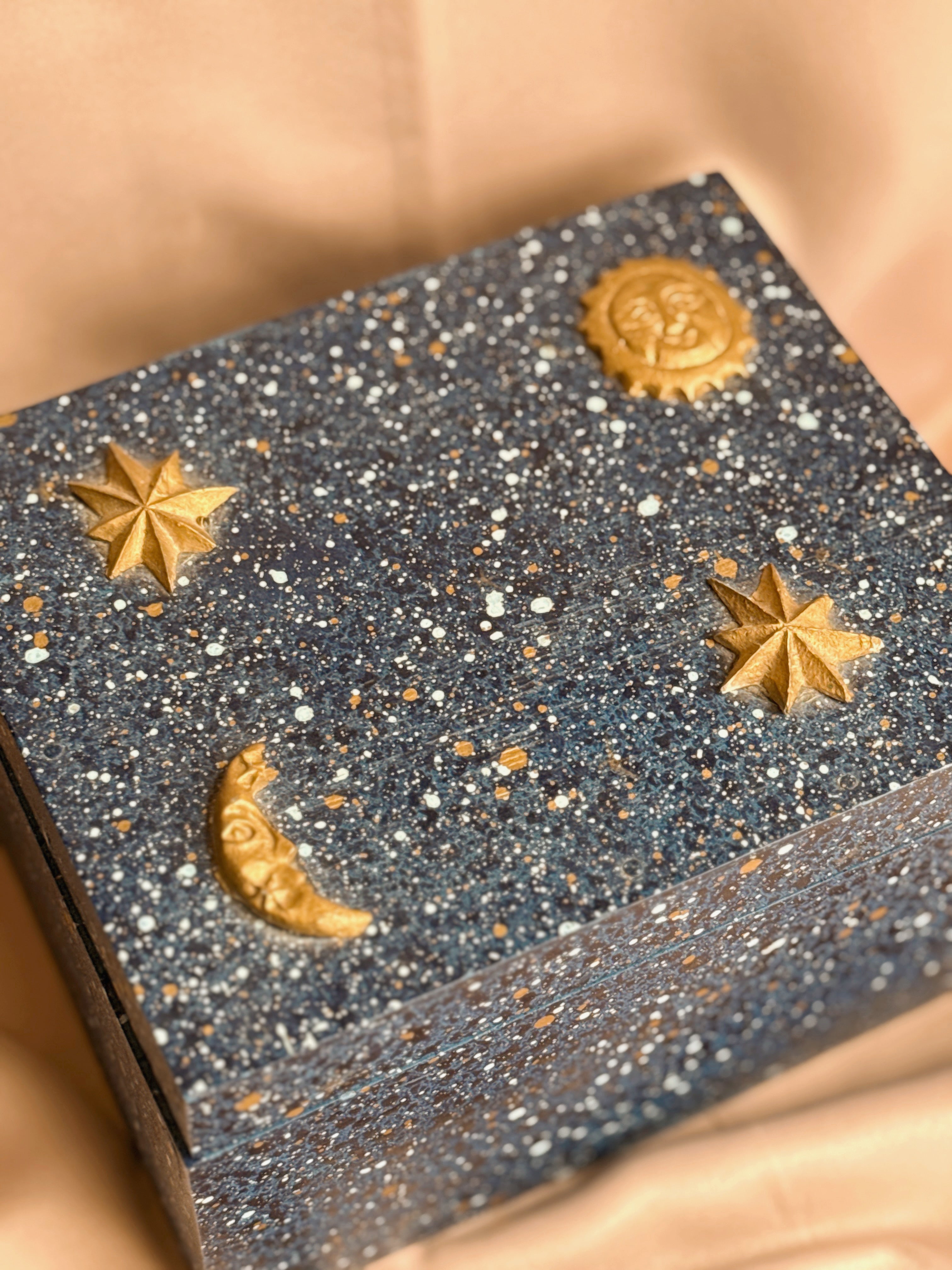Vintage Whimsigoth Celestial Storage Box