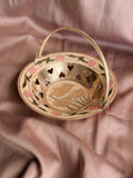 Vintage Brass + Enamel Trinket Dish