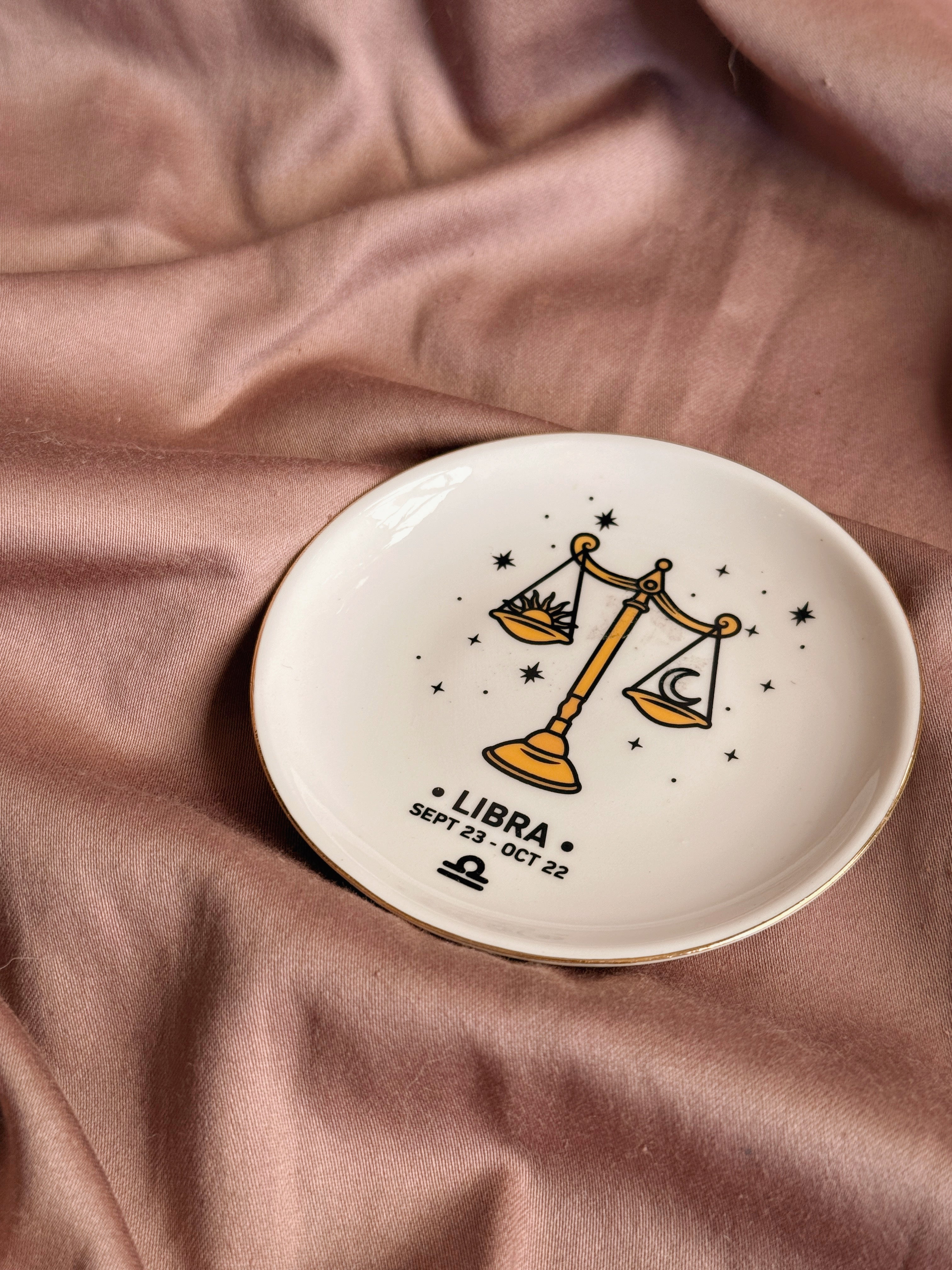 Libra Zodiac Trinket Dish
