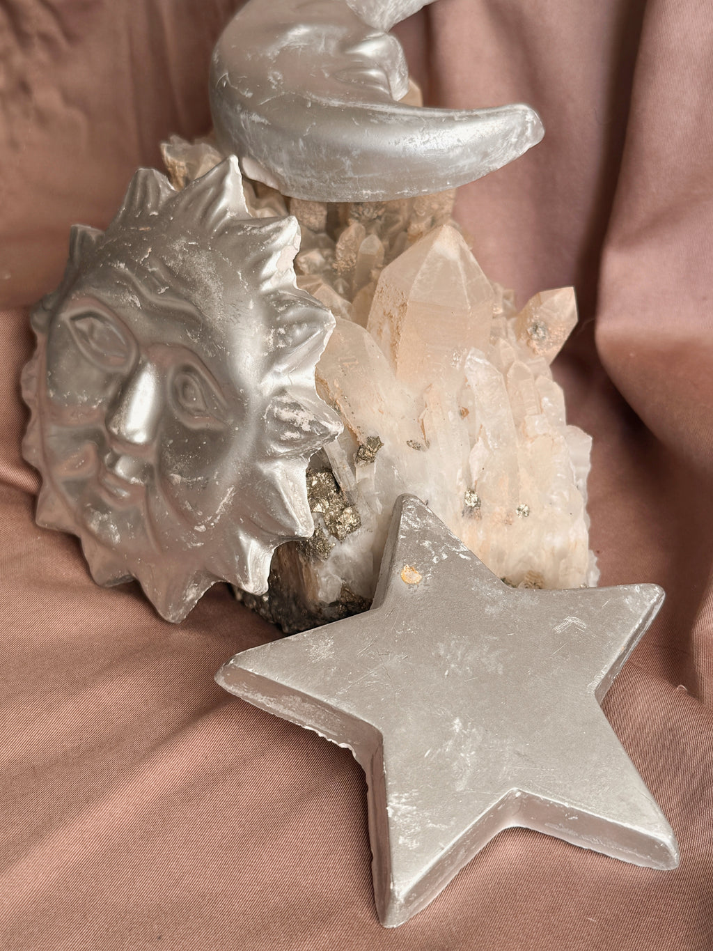 Vintage Celestial Set of 3 Wall Plaques