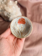 Vintage Brass + Enamel Trinket Dish